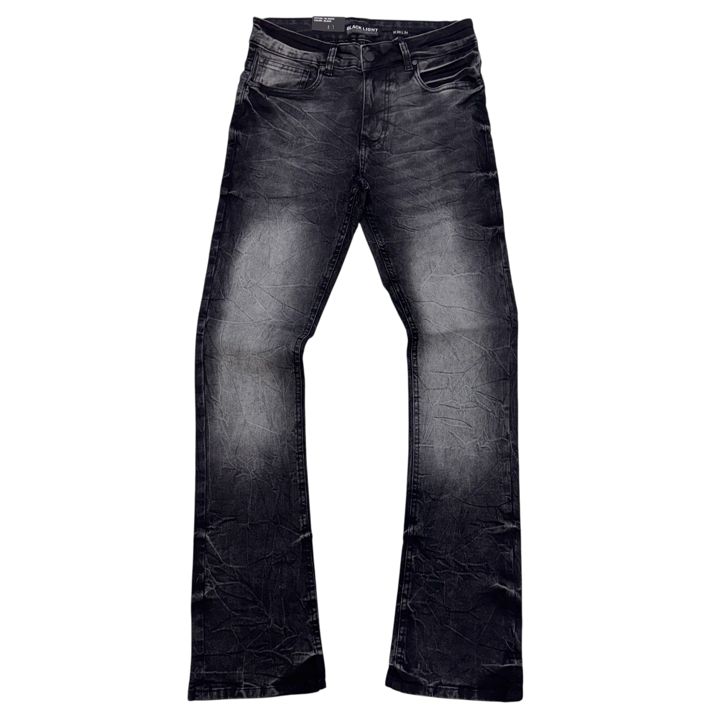 Stacked Clean Denim Black 80500