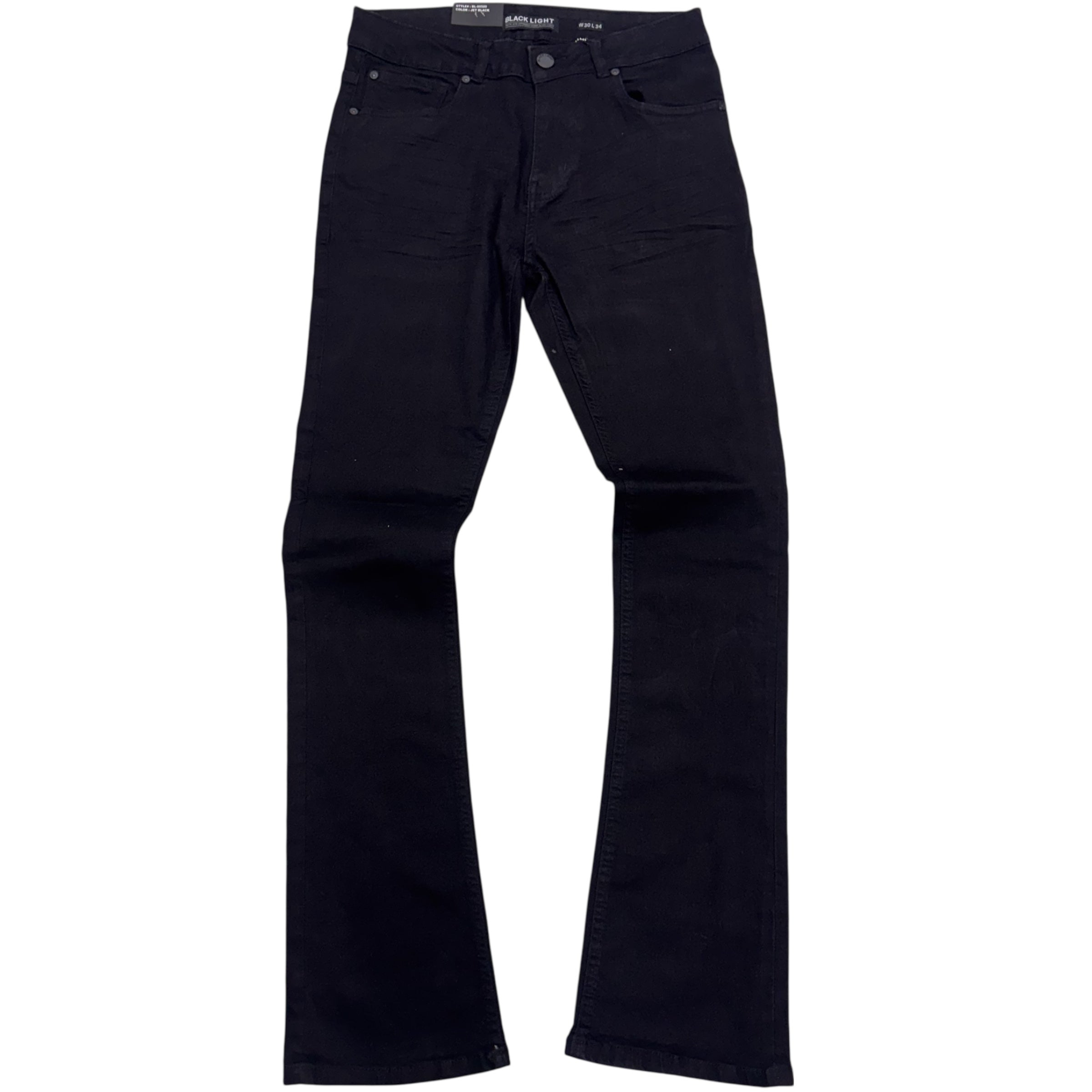 Stacked Clean Denim Jet Black 80500