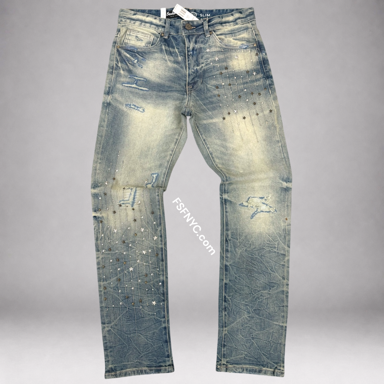 Rise - Reigh Vintage Wash Jeans - OWBL - F545z