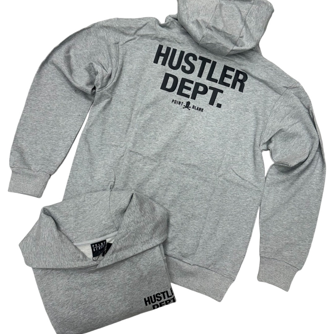 Hustler DEPT Hoodie Grey Black