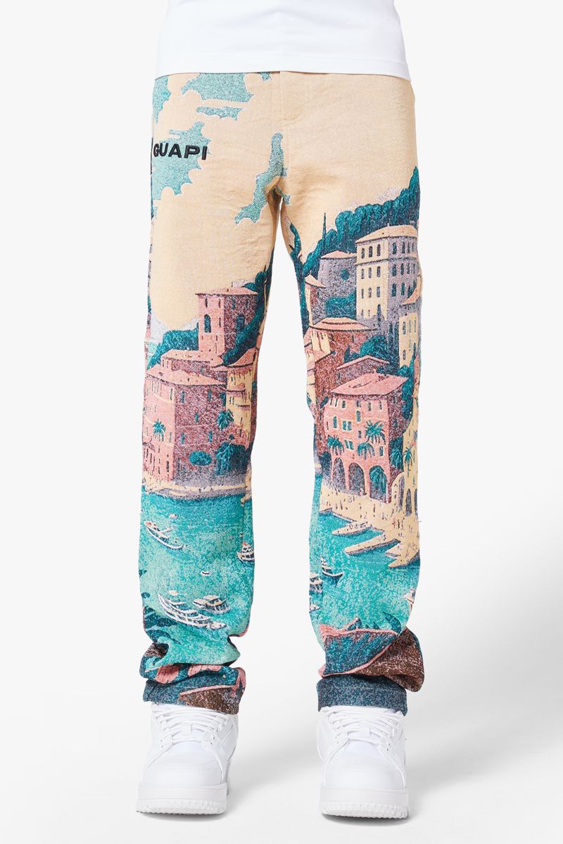 Guapi Jacquard Tapstry Pants Multi