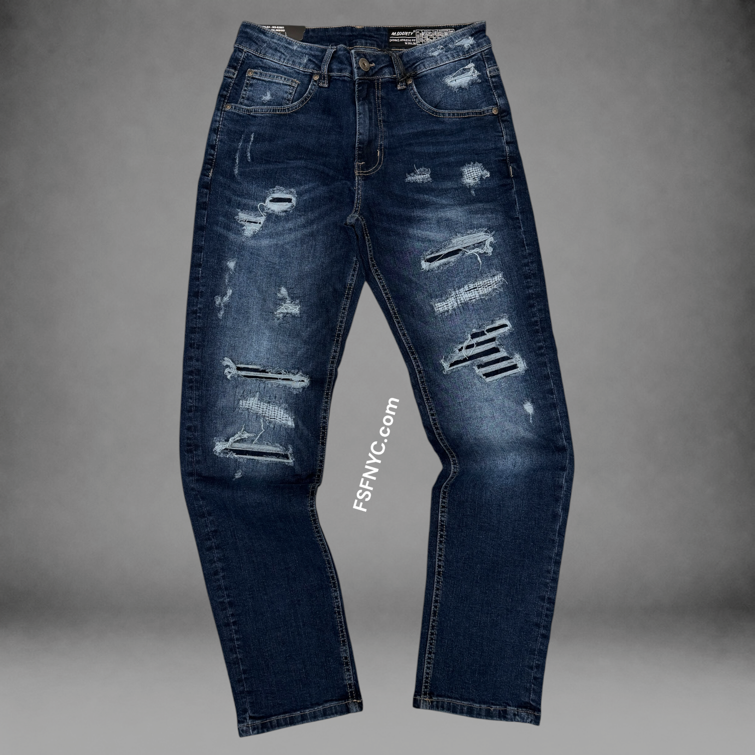 MS - Slim Fit Denim Jeans - Dk Indigo 82681