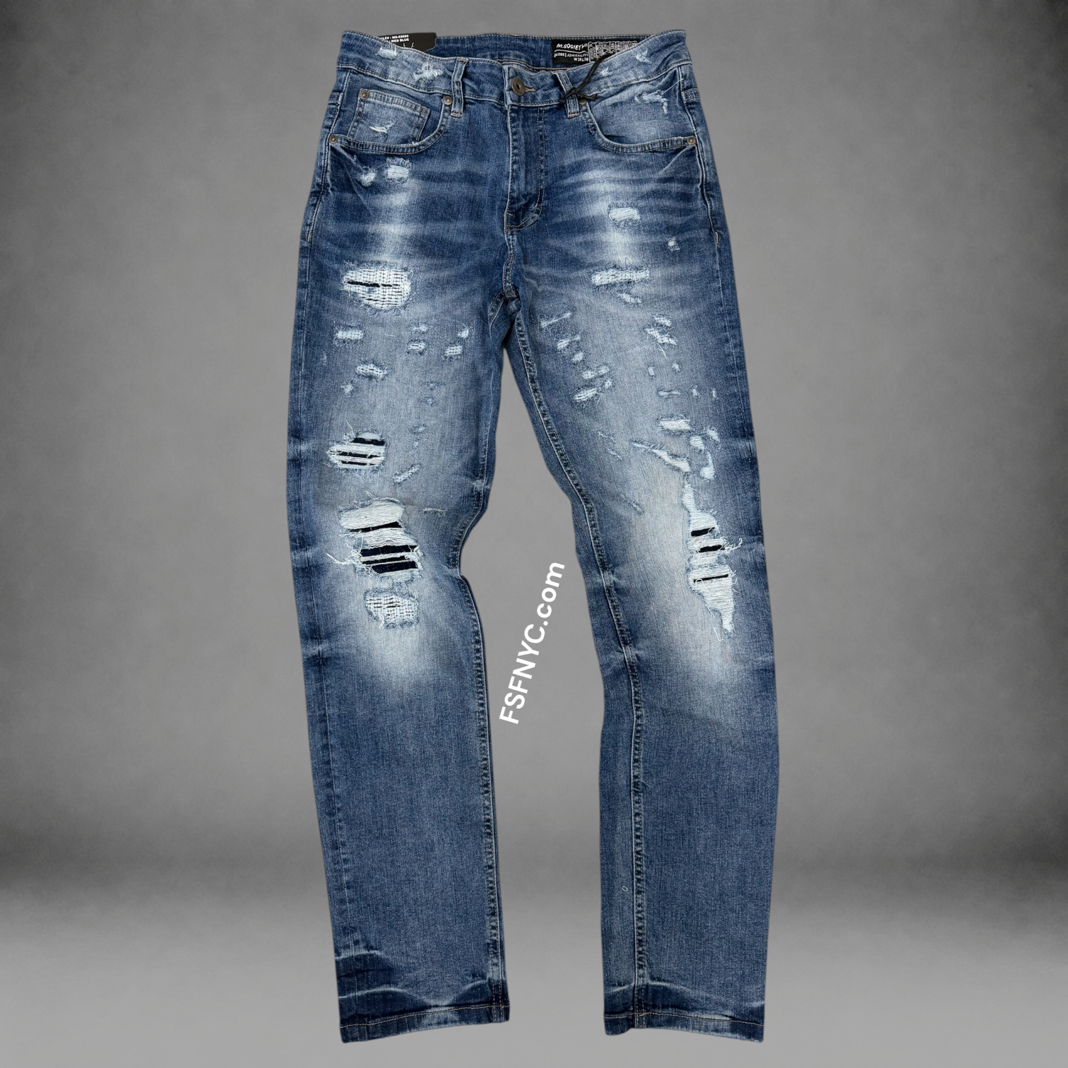 MS - Slim Fit Denim Jeans - Med Blue 82680