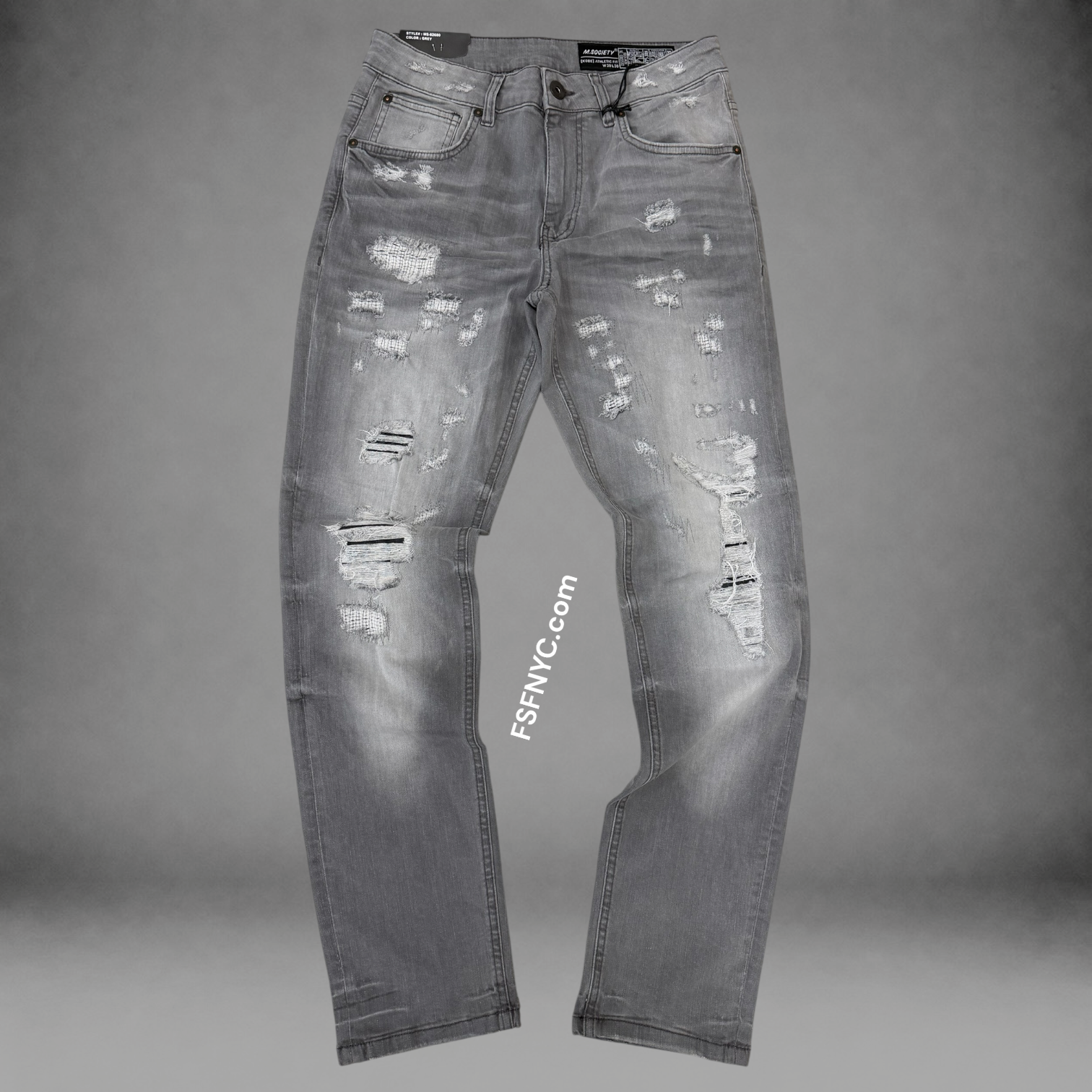 MS - Slim Fit Denim Jeans - Grey 82680