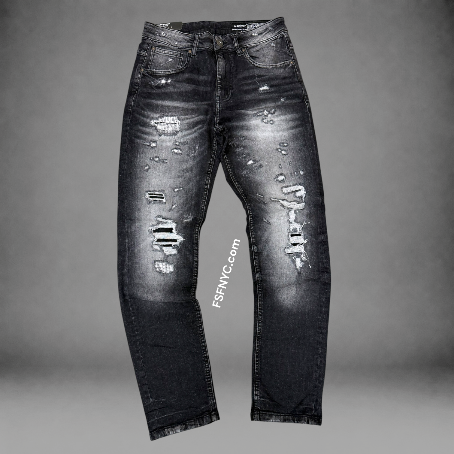 MS - Slim Fit Denim Jeans - Black 82680