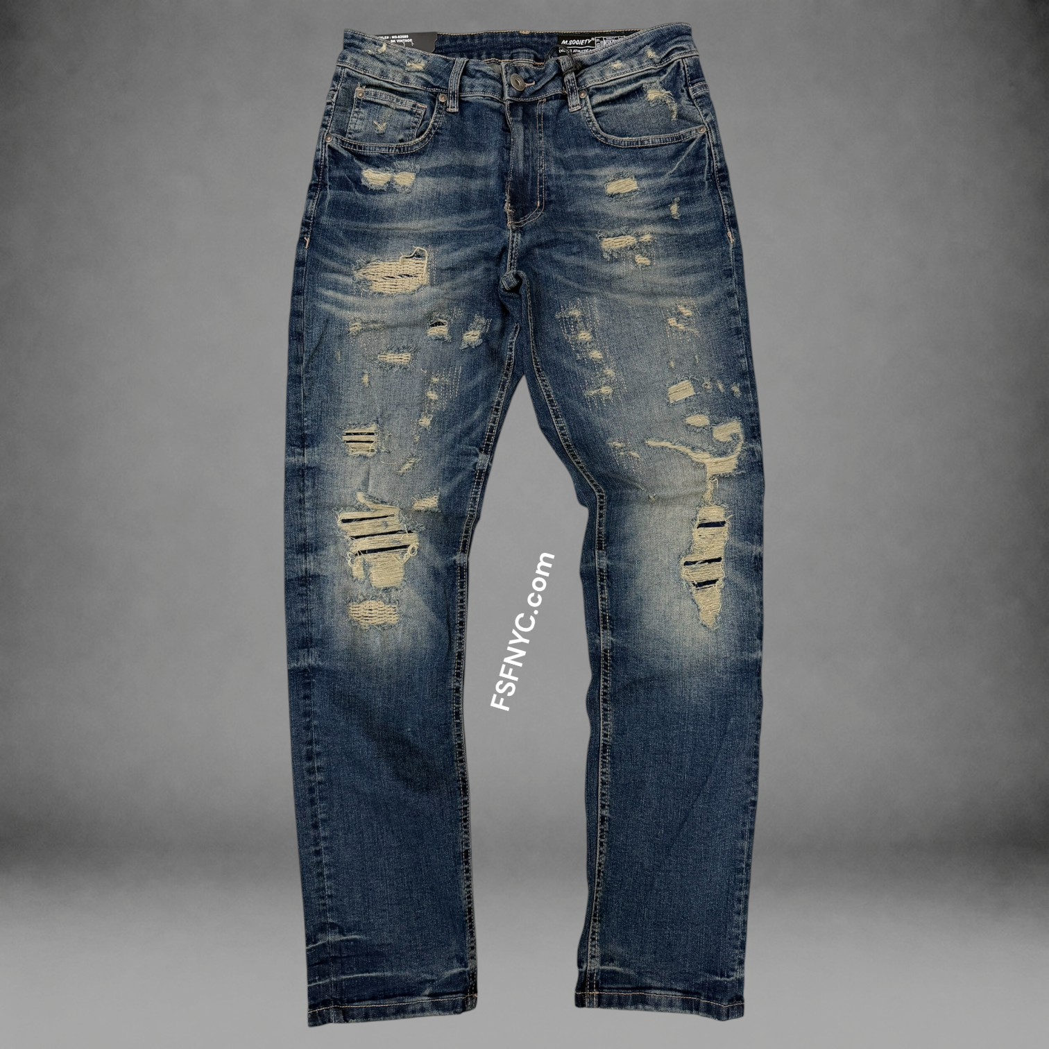 MS - Slim Fit Denim Jeans - Dk Vintage 82680