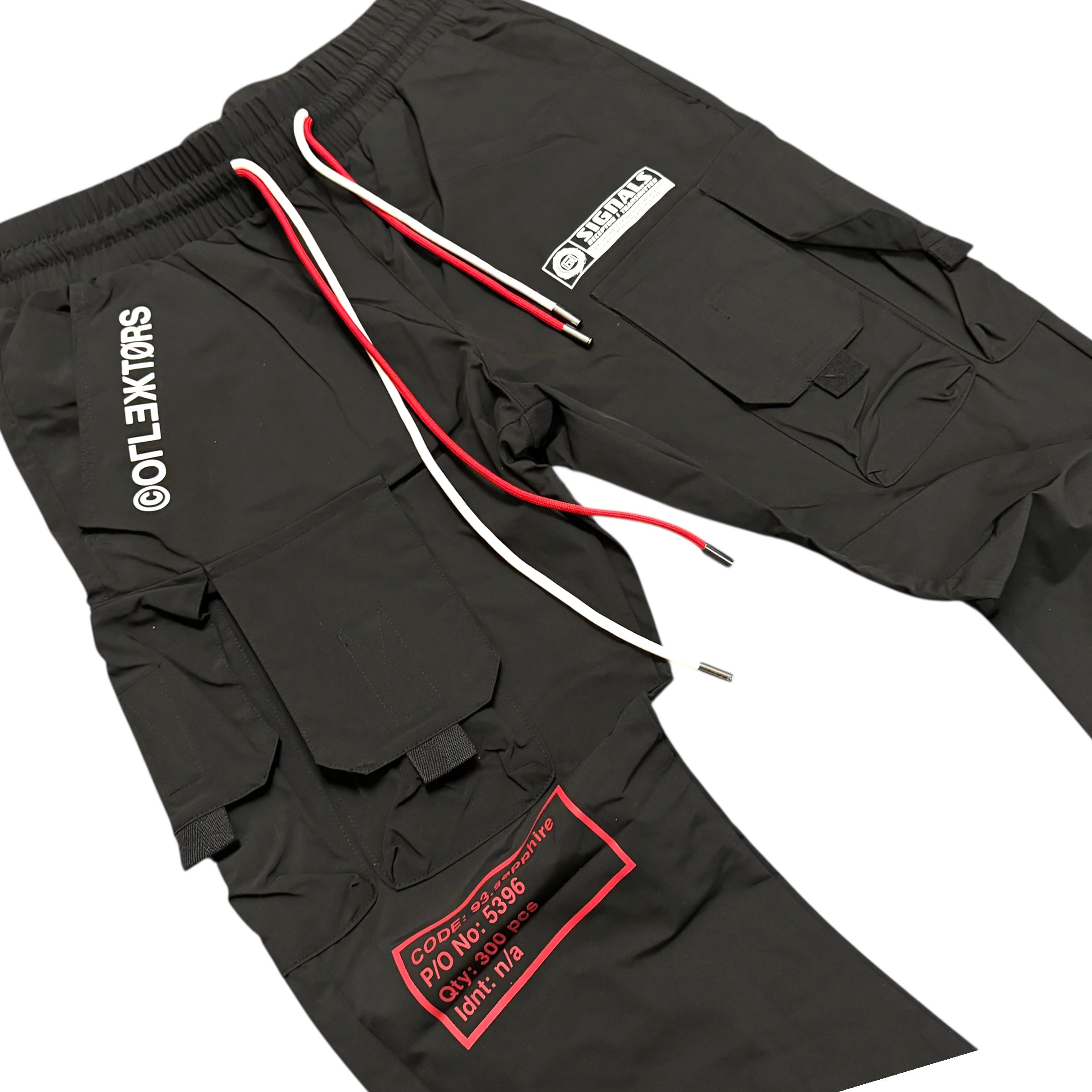 Kloud Stacked Utility Nylon Pants Black 24113