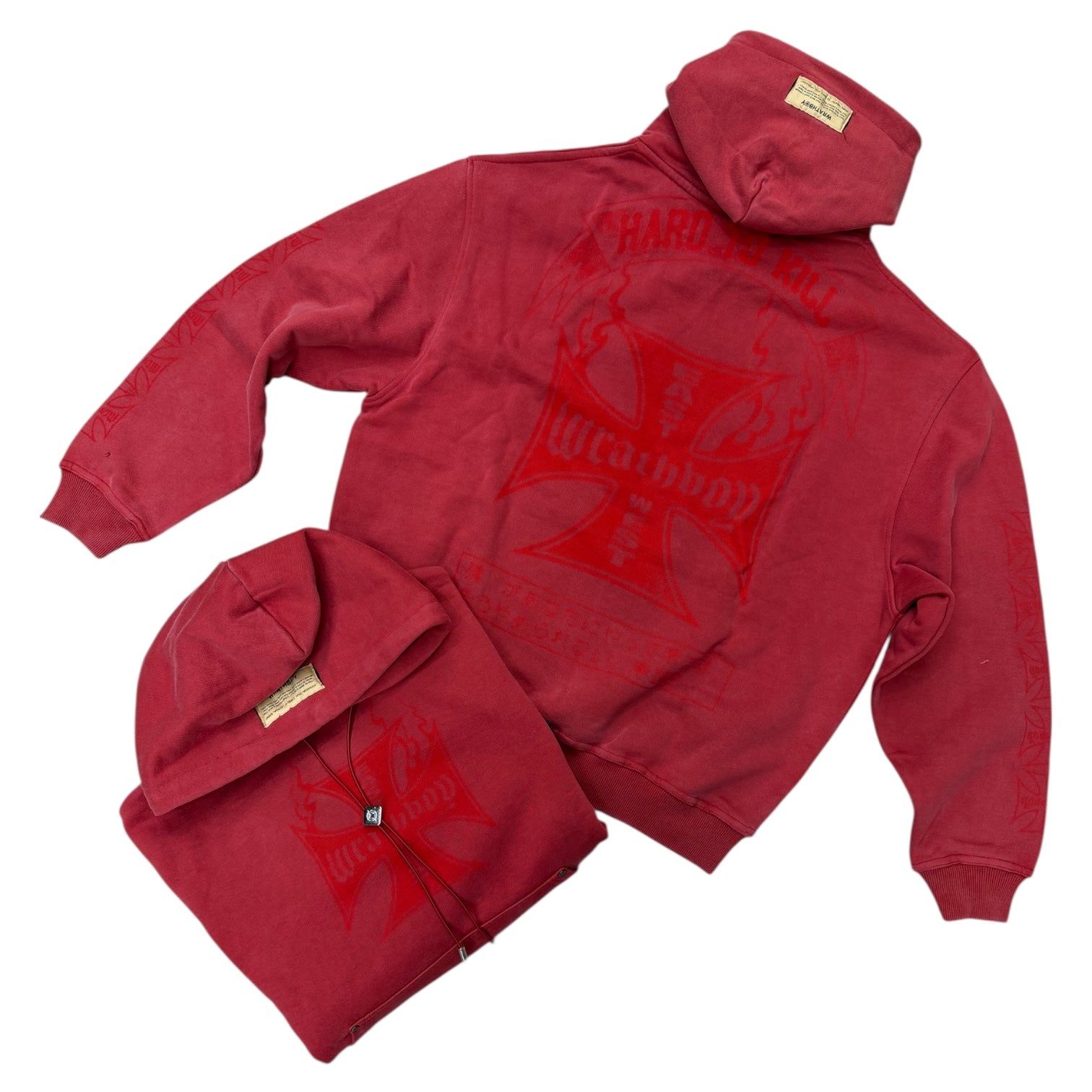 WRATHBOY - Hard To Kill Hoodie - Burgundy - 057 Z