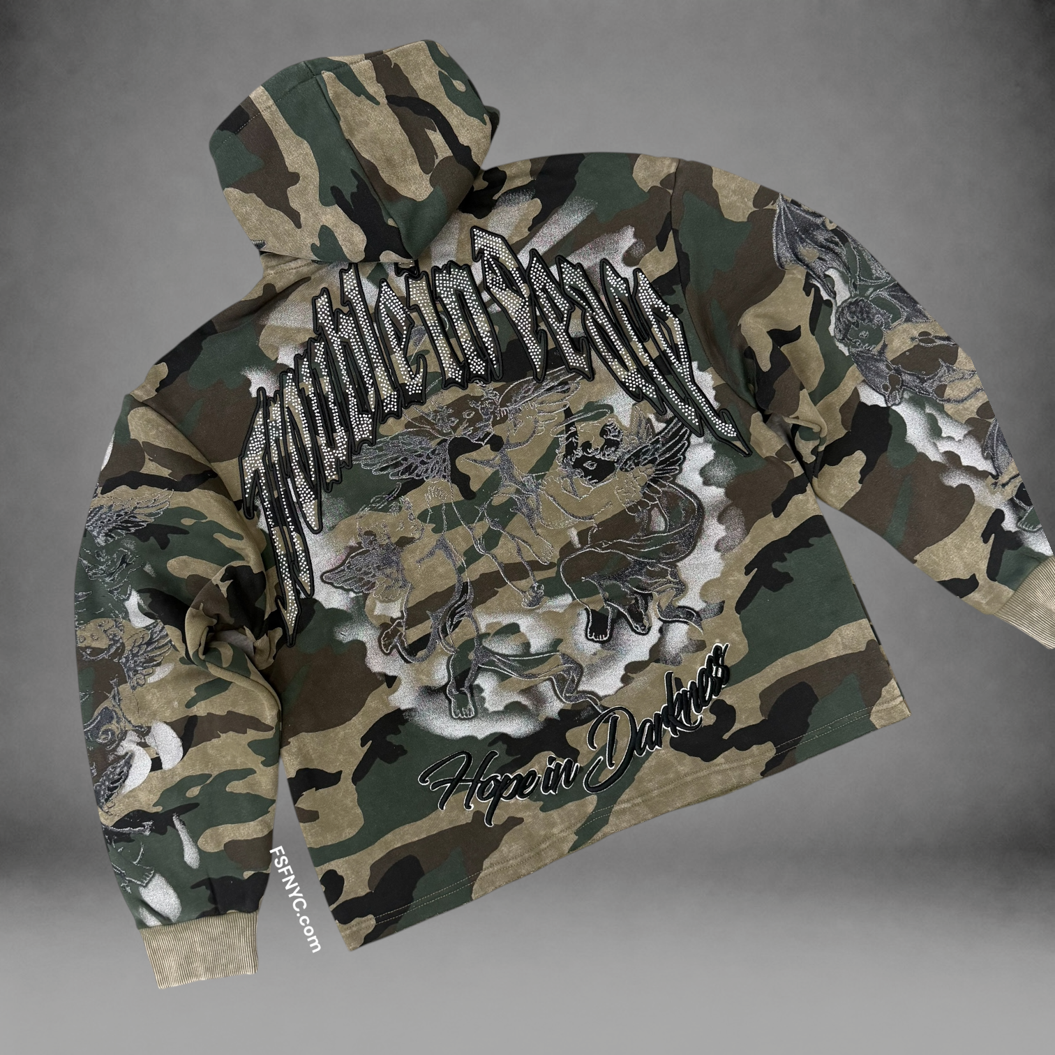 Rise - Endless zip Hoodie - Vintage Army -  F542z