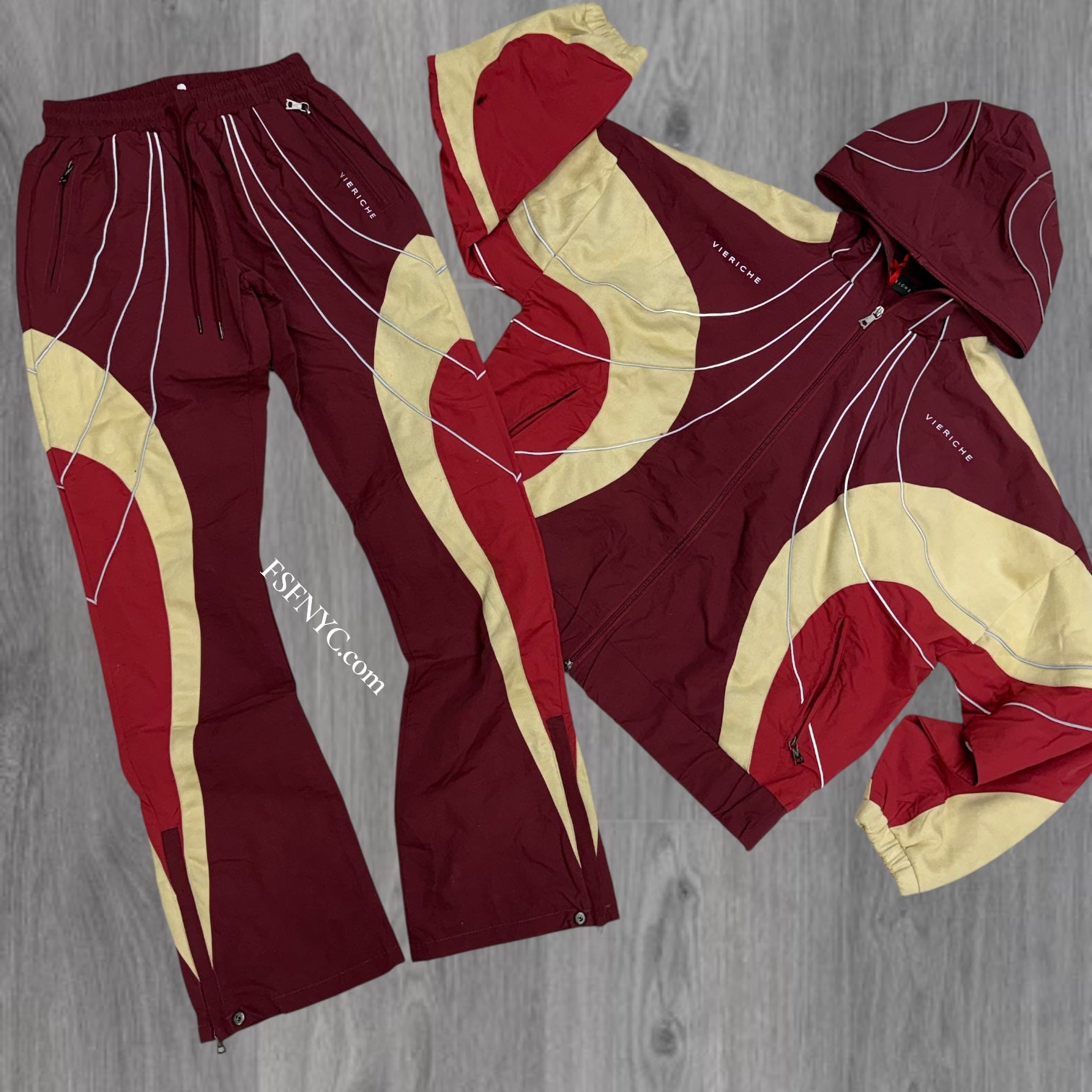 VR - Windbreaker  Set - Burgundy - 1972