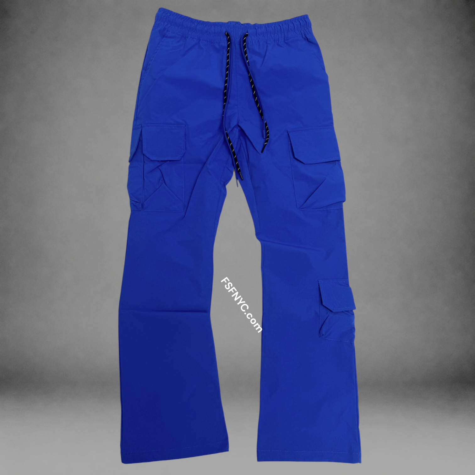 Baruda - Flare Nylon Cargo Pants - Royal - 404FS