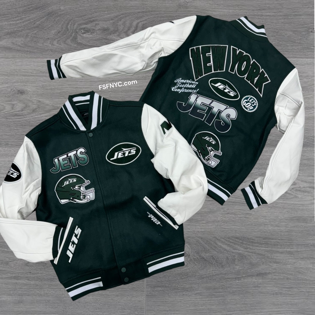 Jets Varsity Jacket Green