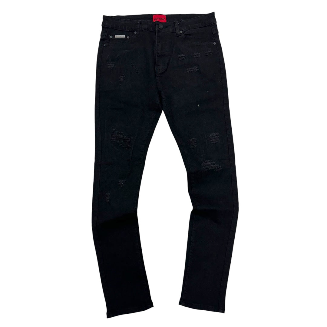 Agenda Skinny Clean Denim Black  3039