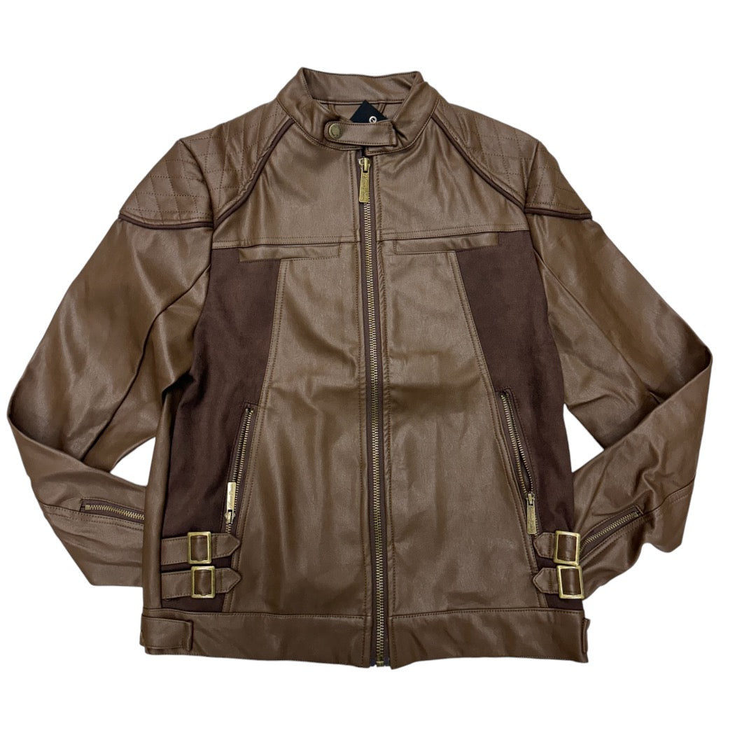 Vicious Leather/Sued Jacket Brown VC328