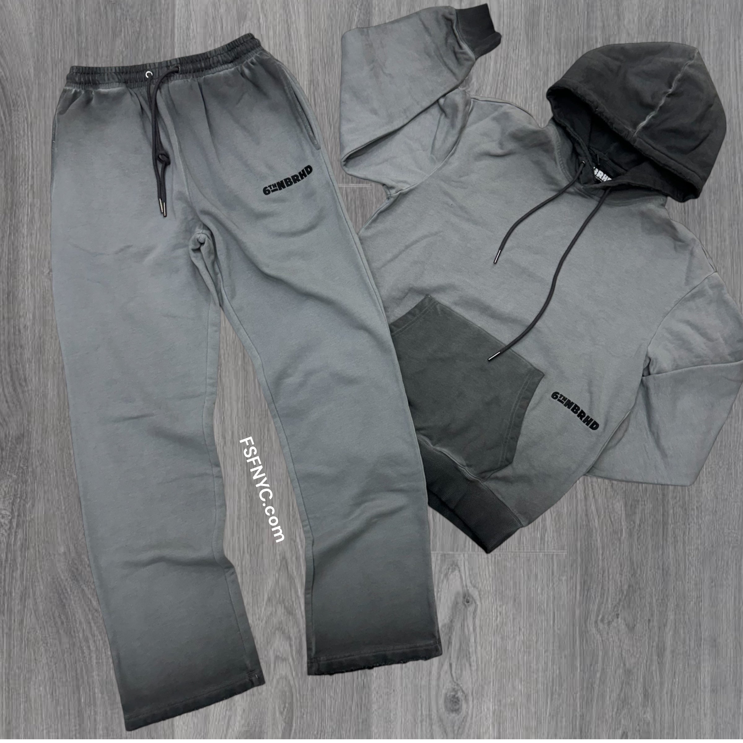 6th NBHRD Faded Straight Fit Set Grey