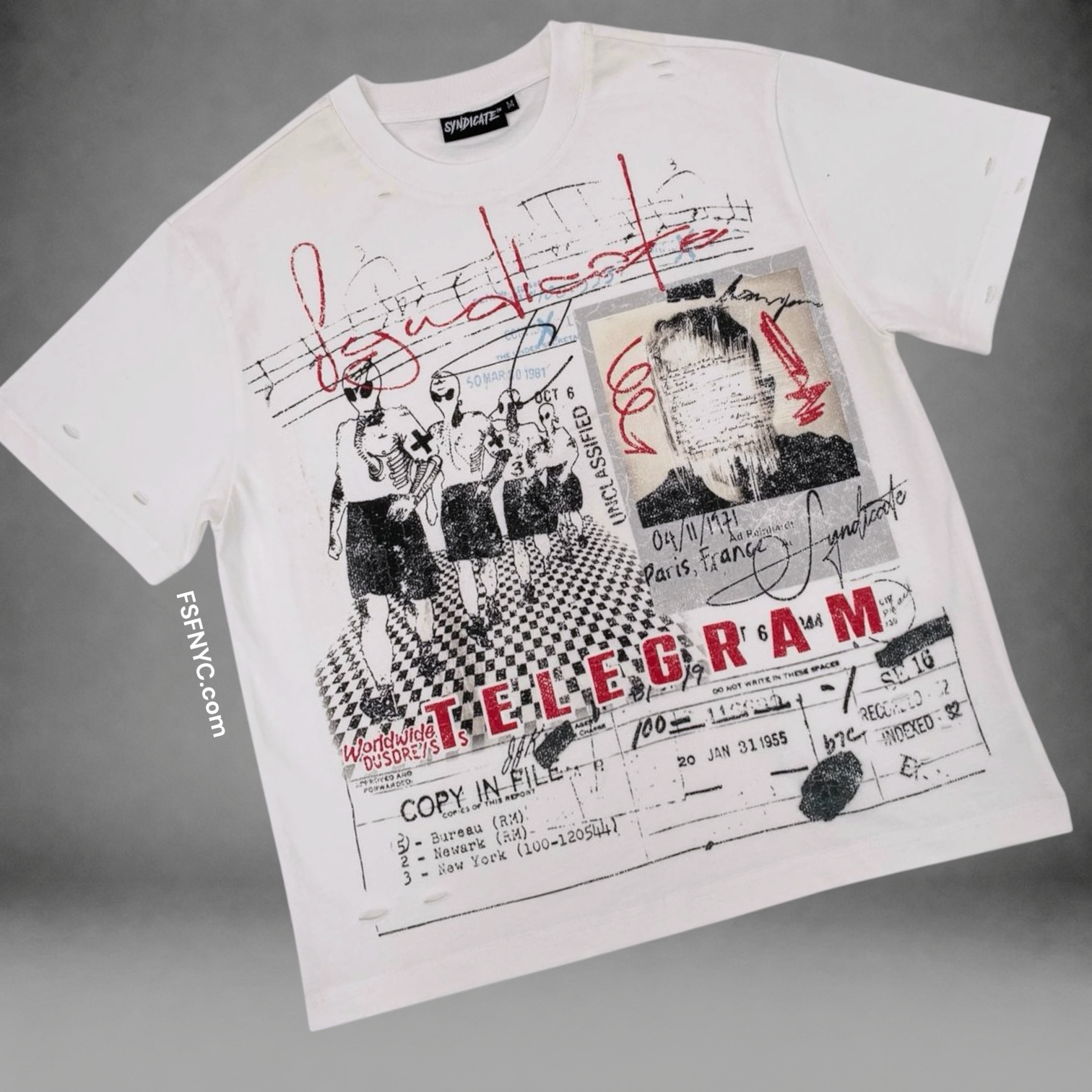 SYN - Telegram T-shirt - white- 8