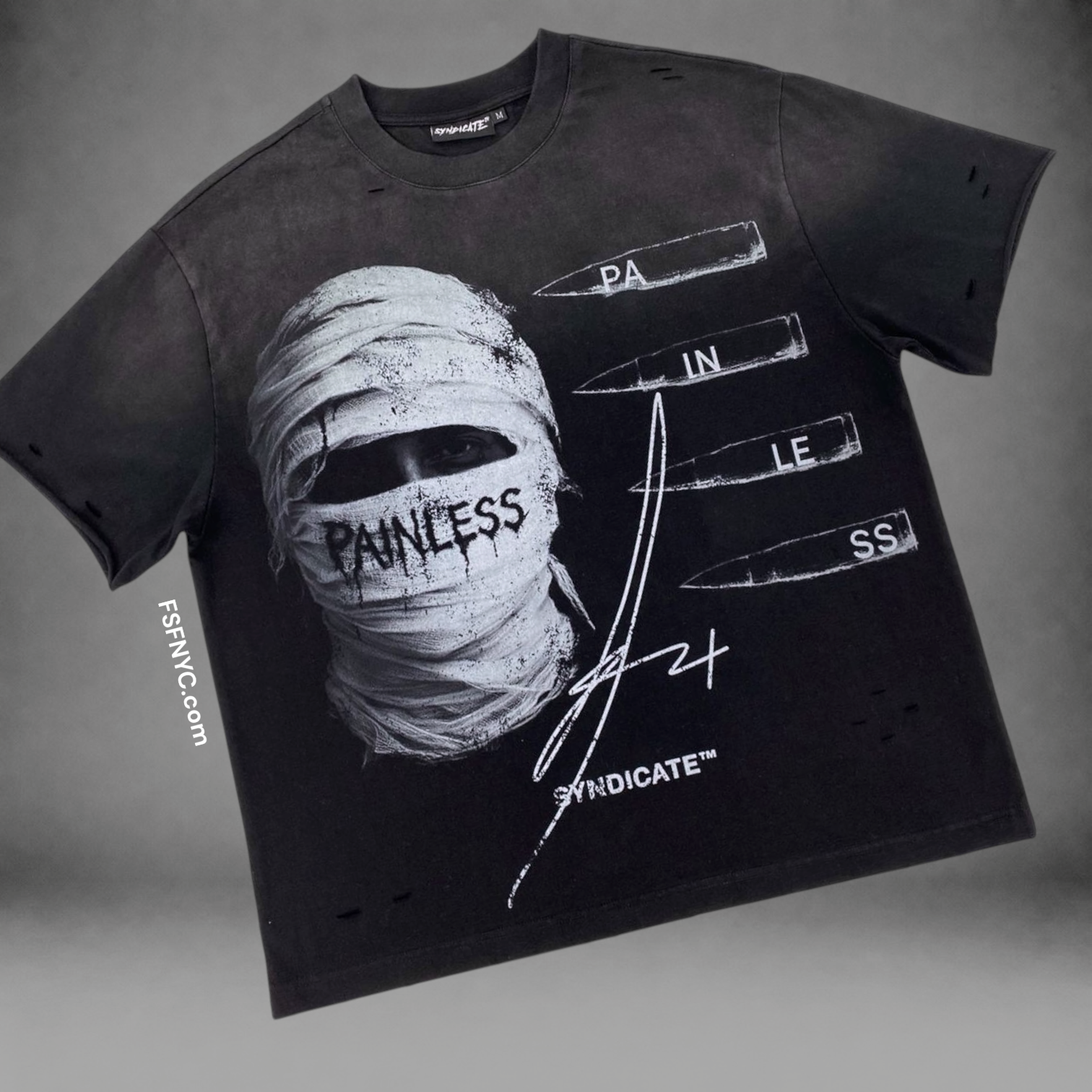 SYN - Painless T-shirt - Black Wash - 9