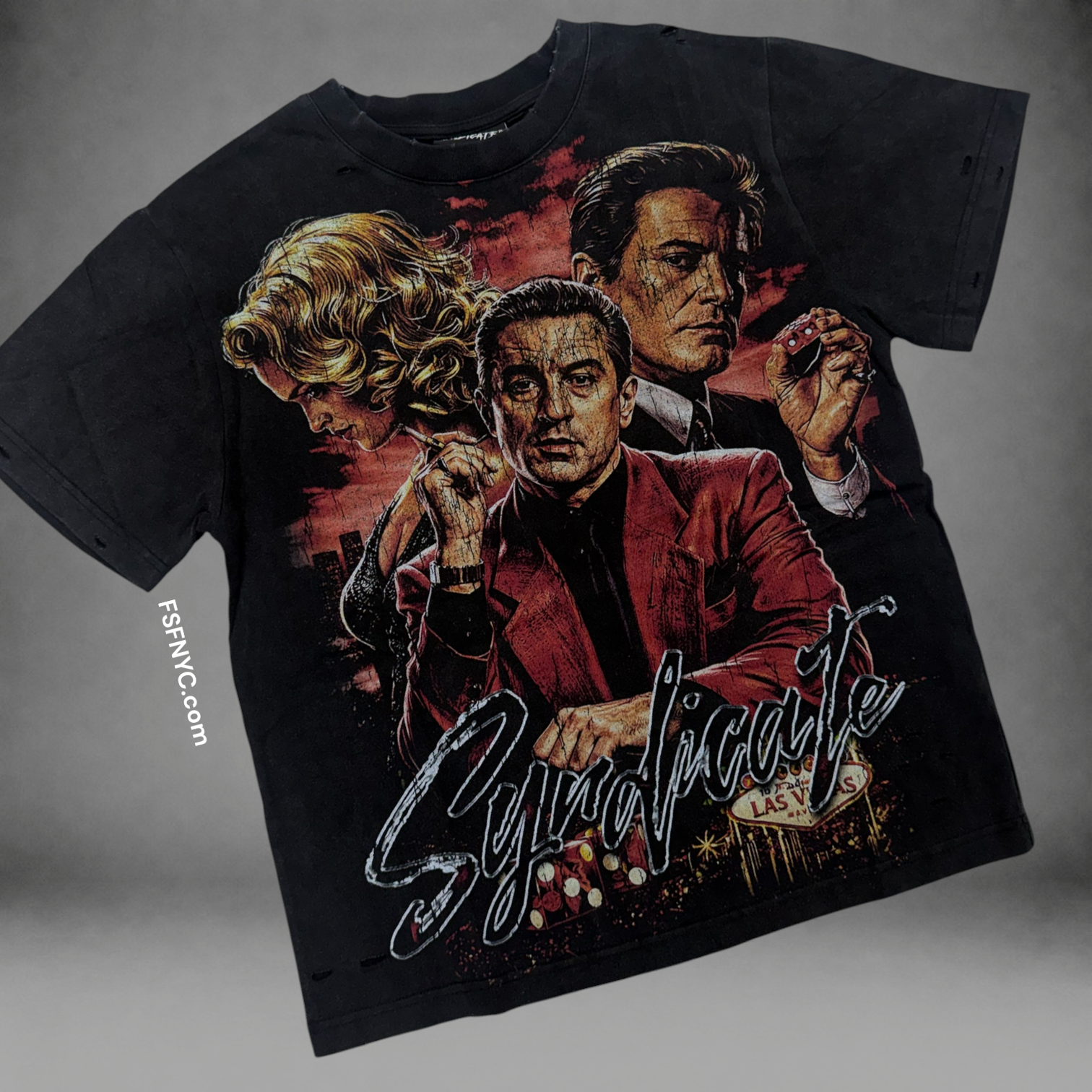 SYN - Casino T-shirt - Black Wash - 7