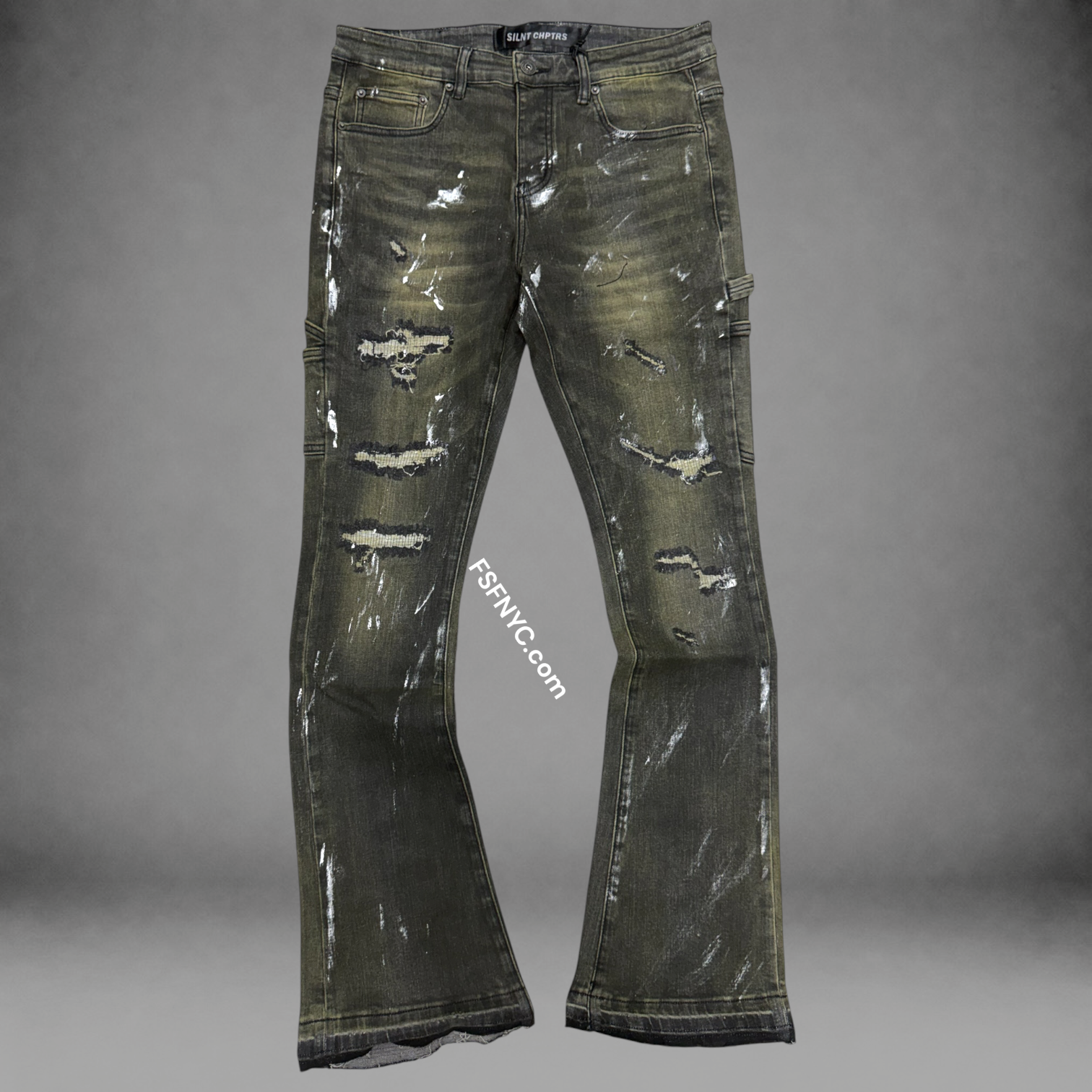 Silnt - Stacked Splatter Waxed Denim - Dirty Waxed - 006