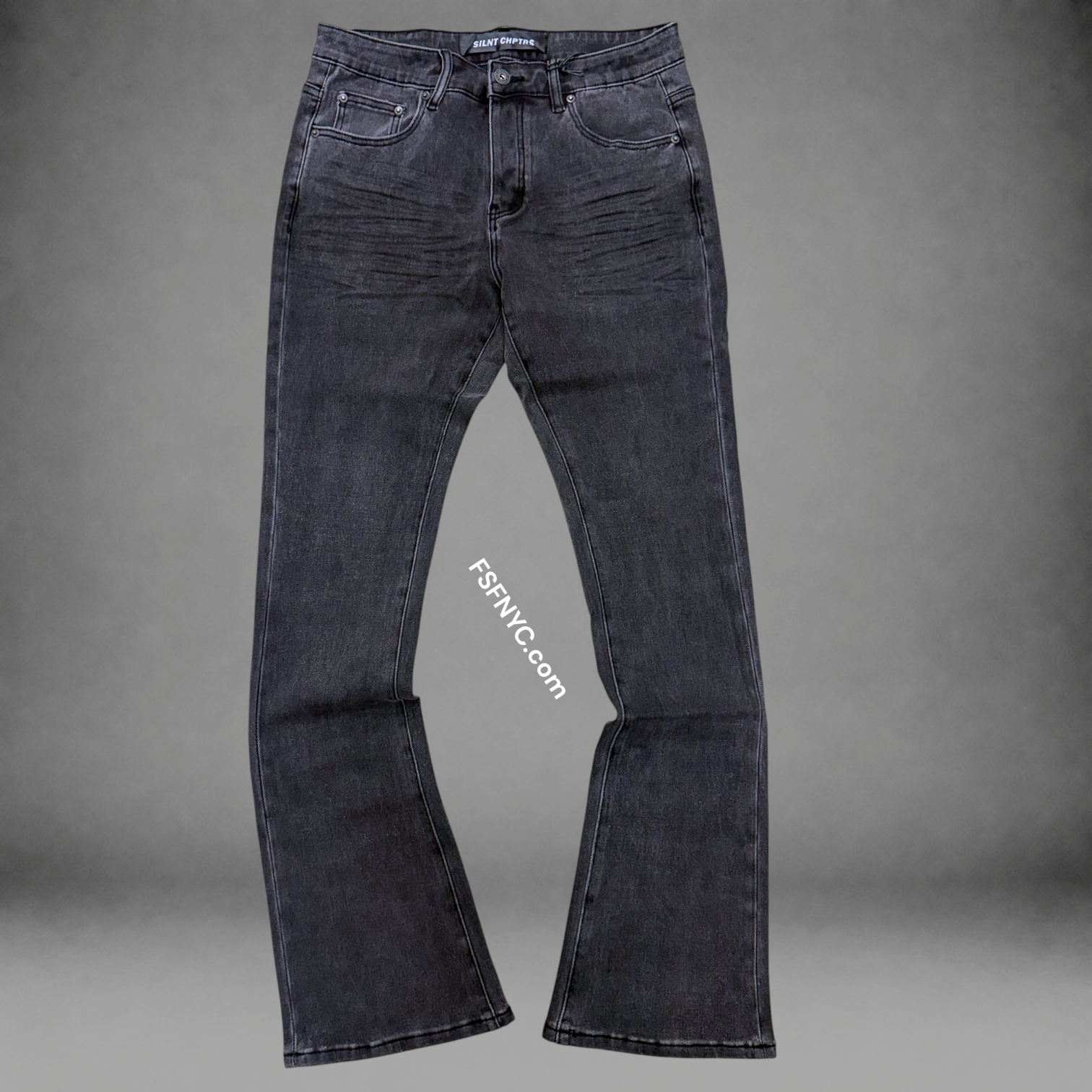 Silnt - Stacked Plain Denim - DK Grey - 011