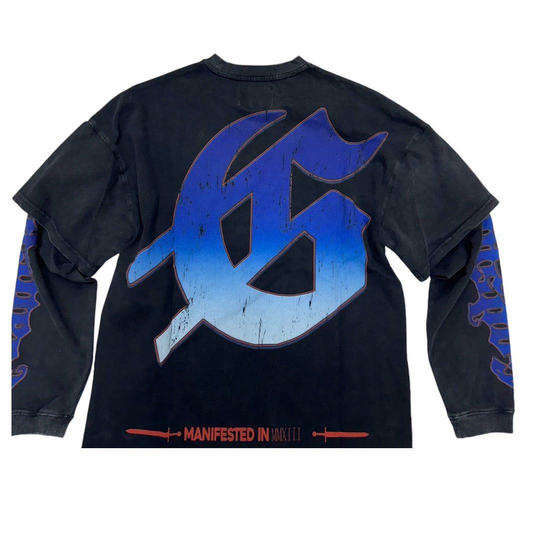 Godspeed FootBall Long sleeve Tee Black