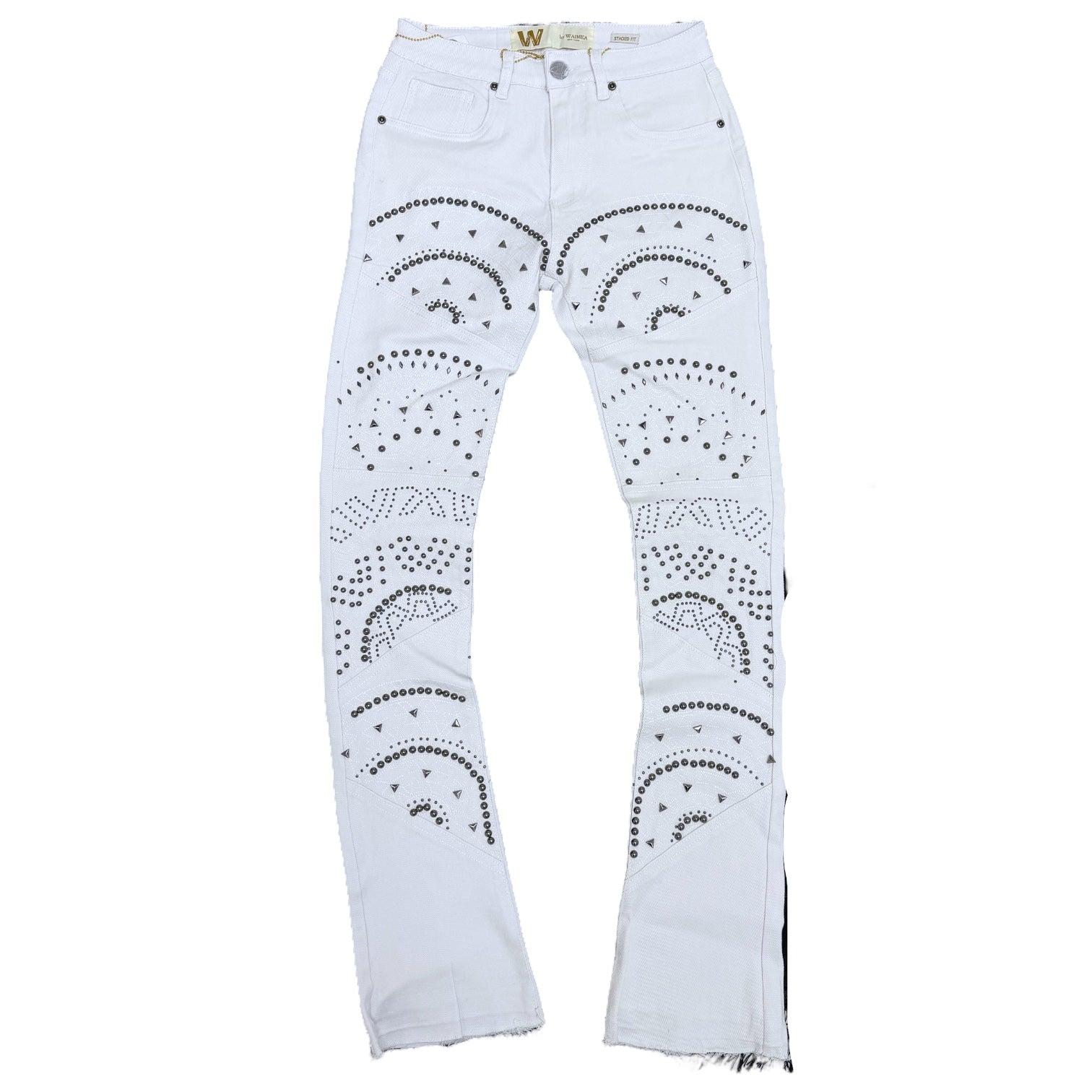 W - Stacked Fashion Denim - White - M8424TA