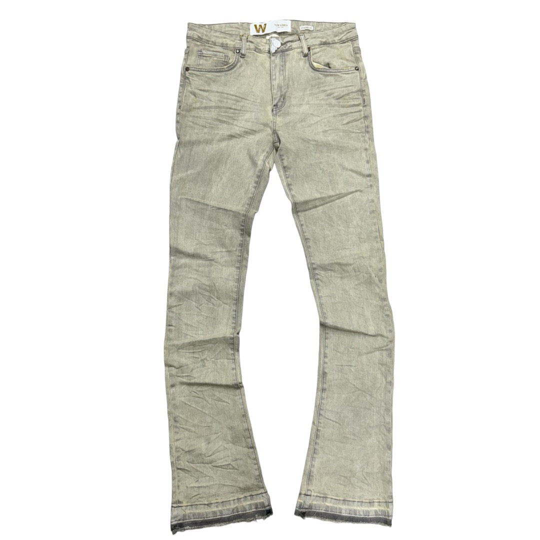 Stacked Clean Denim Vintage Sand M8211D