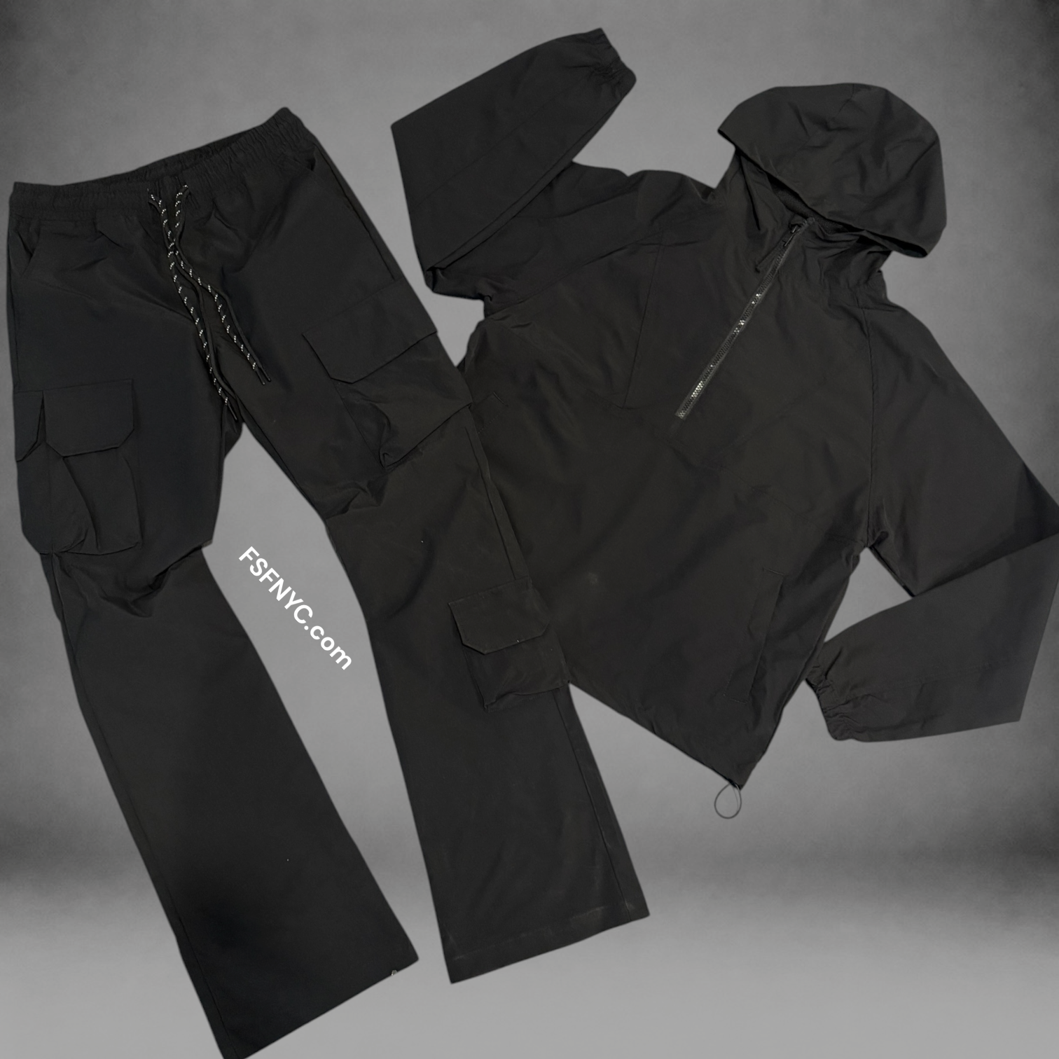Baruda - windbreaker Anorak Set - Black - 802