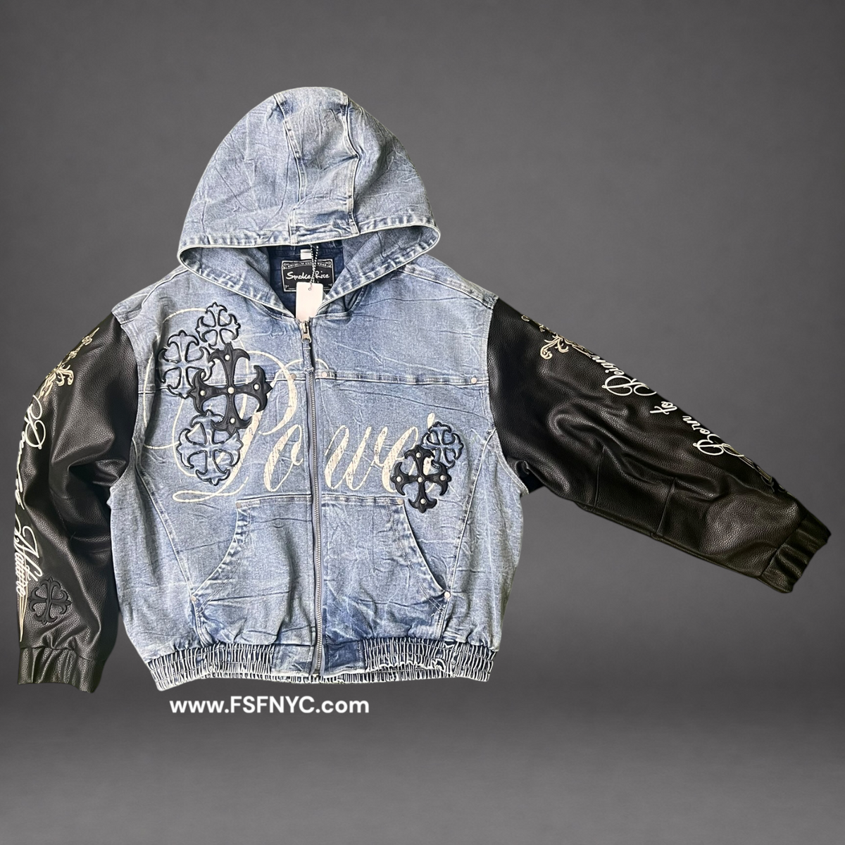 Rise - Bomber Denim Jacket - L.Blue - P547