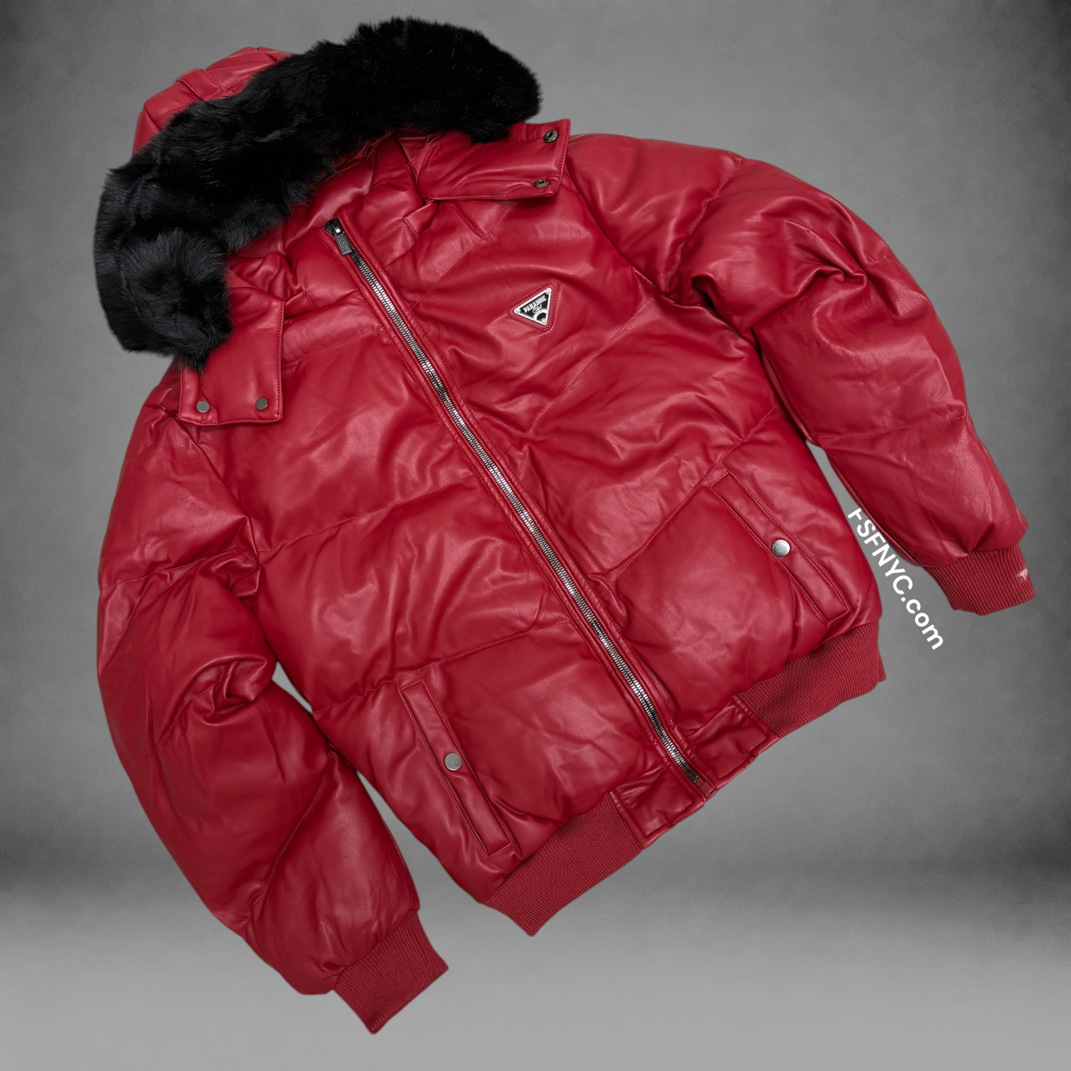 JC - PU Puffer Coat SYIP - Red - 91878