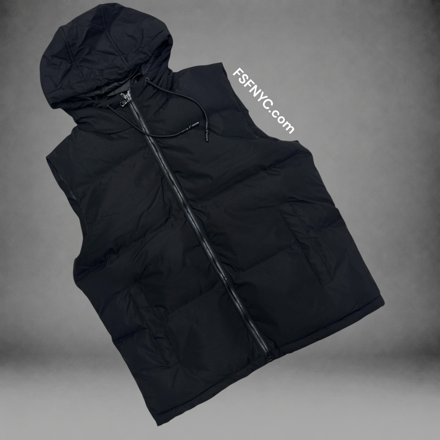 JC - Puffer Vest - Black 9490