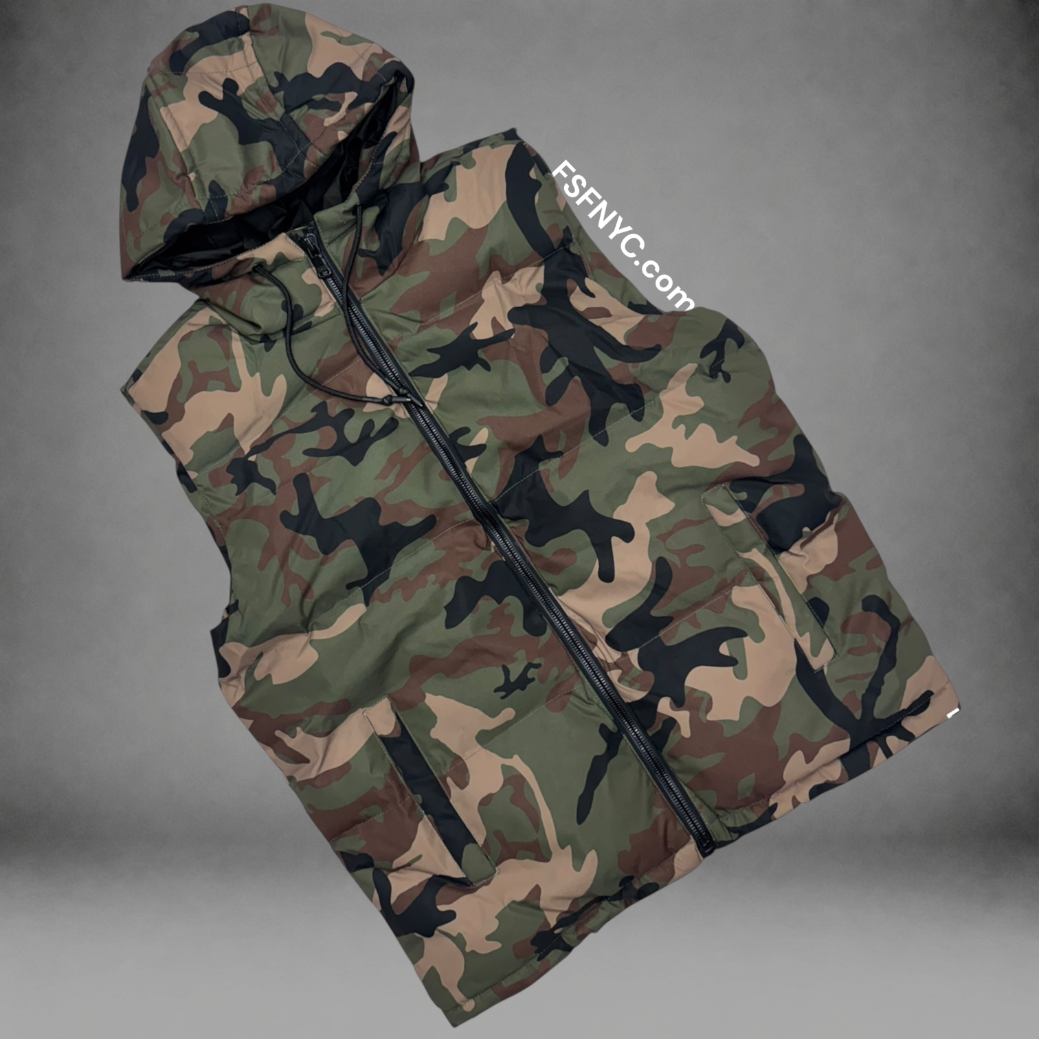 JC - Puffer Vest - V.Camo 9490