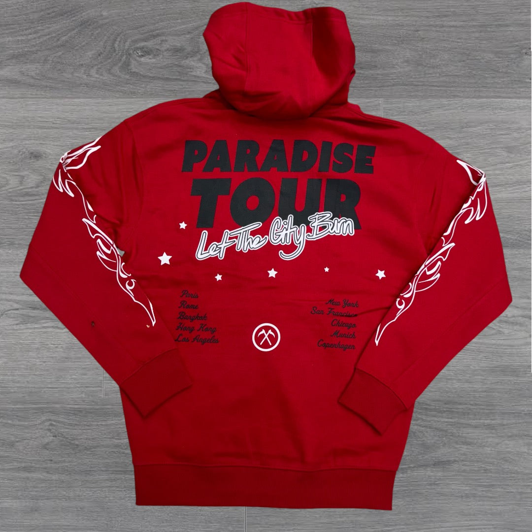 JC Stacked Paradise Tour Sweatsuit Red 8241