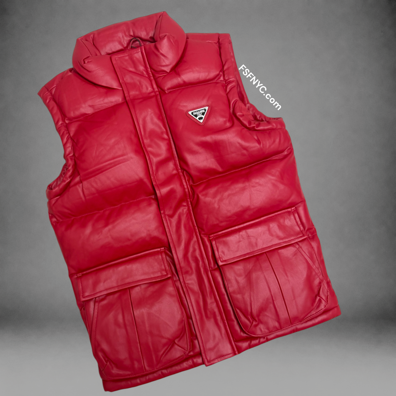 JC - Vest PU Puffer SYIP - Red - 9384V