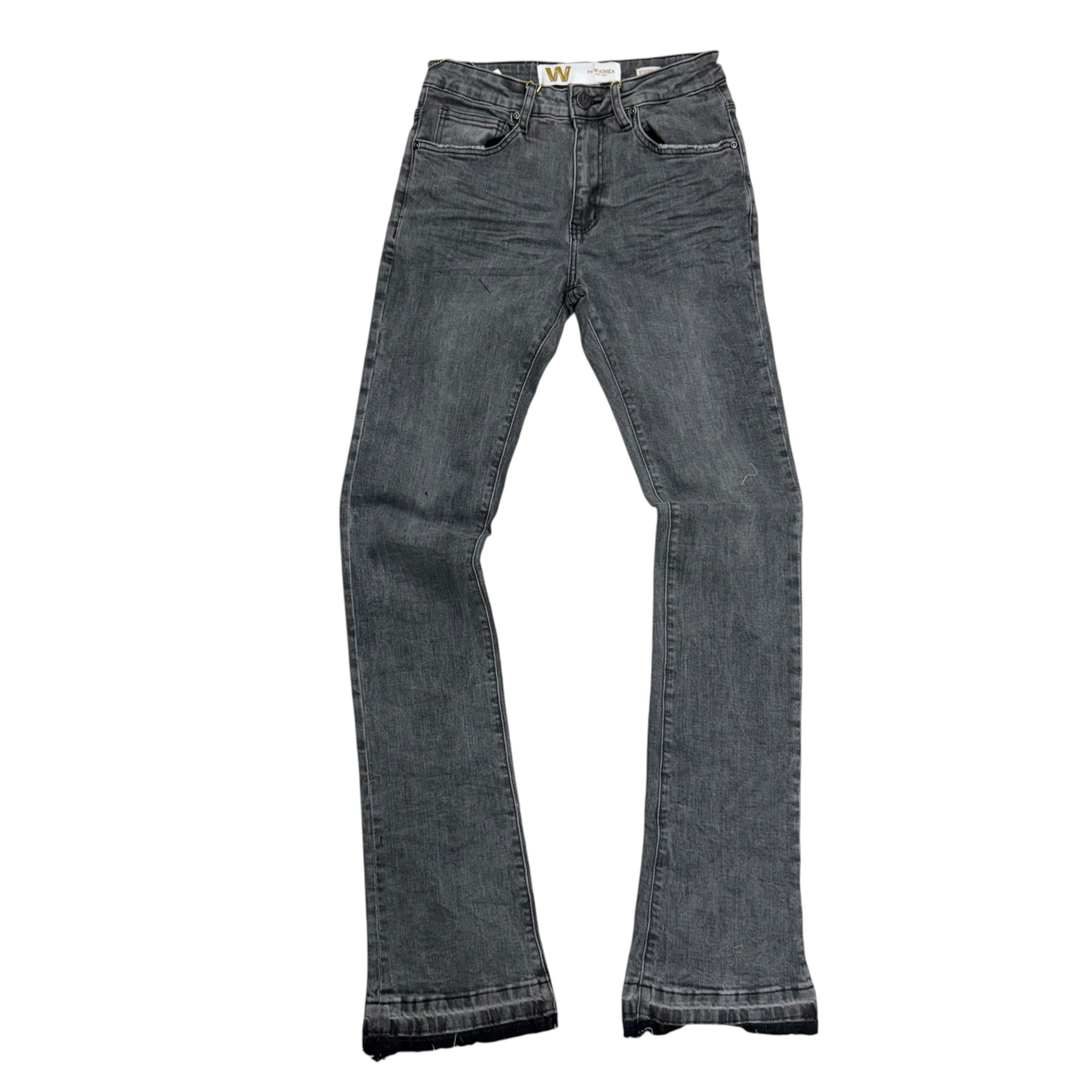 W Stacked Clean Denim Dark Grey M8211D