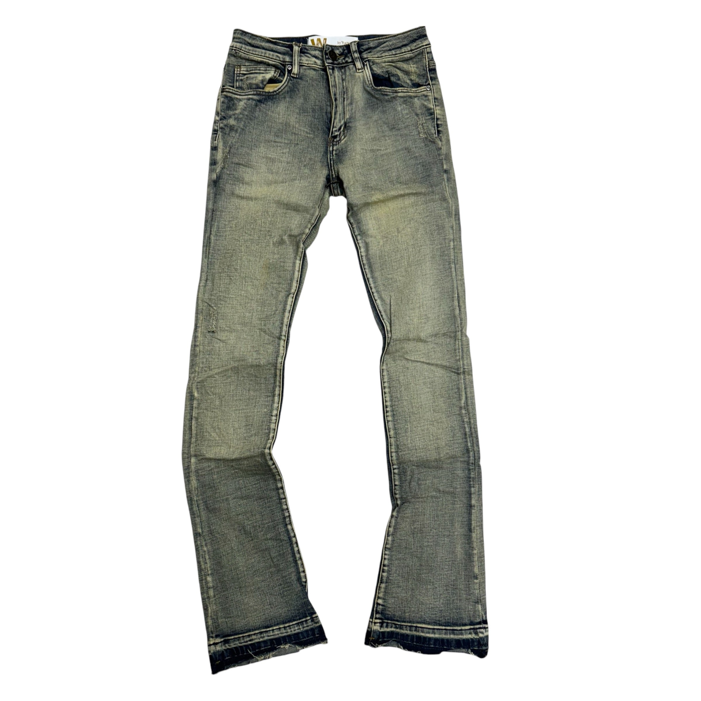 W Stacked Clean Denim Vintage Wash M8211D