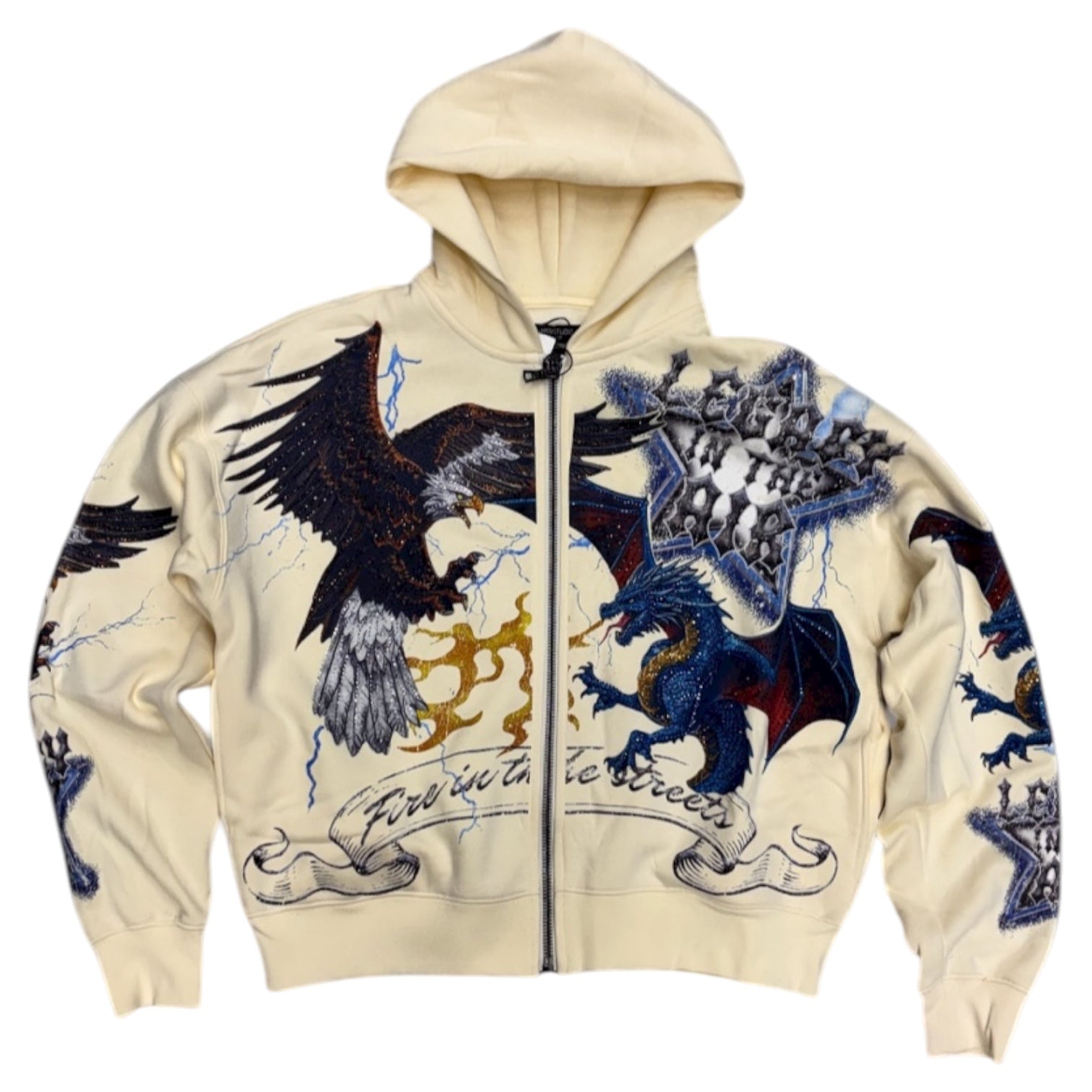 Roku - LEGACY Rhinestone Hoodie - CRM - 1857