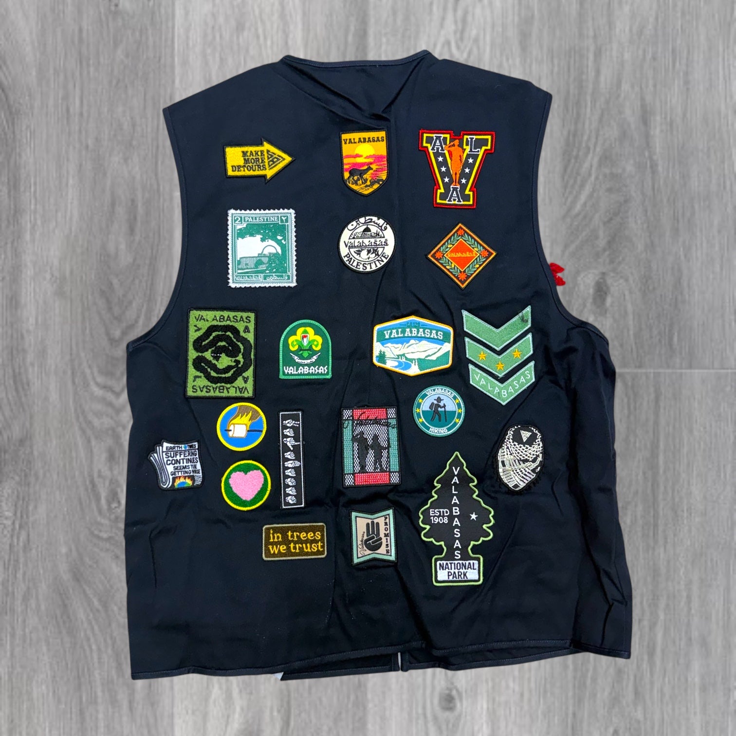 Valabasas -  sum Patch Vest -  Tan - 1002