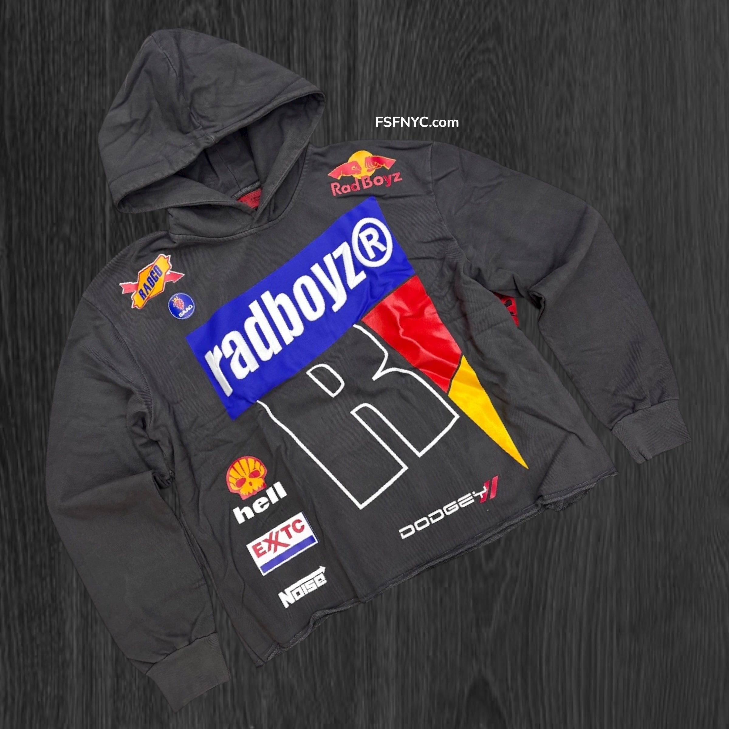 RADBOYZ - RADBULL Heavyweight Hoodie - CHRCL - 106
