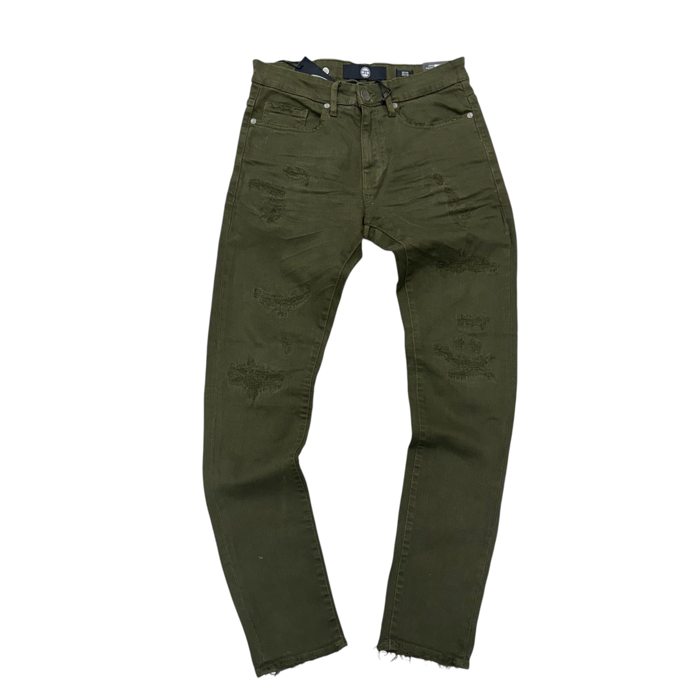 JC Clean Slim fit Denim Army Green JS990R