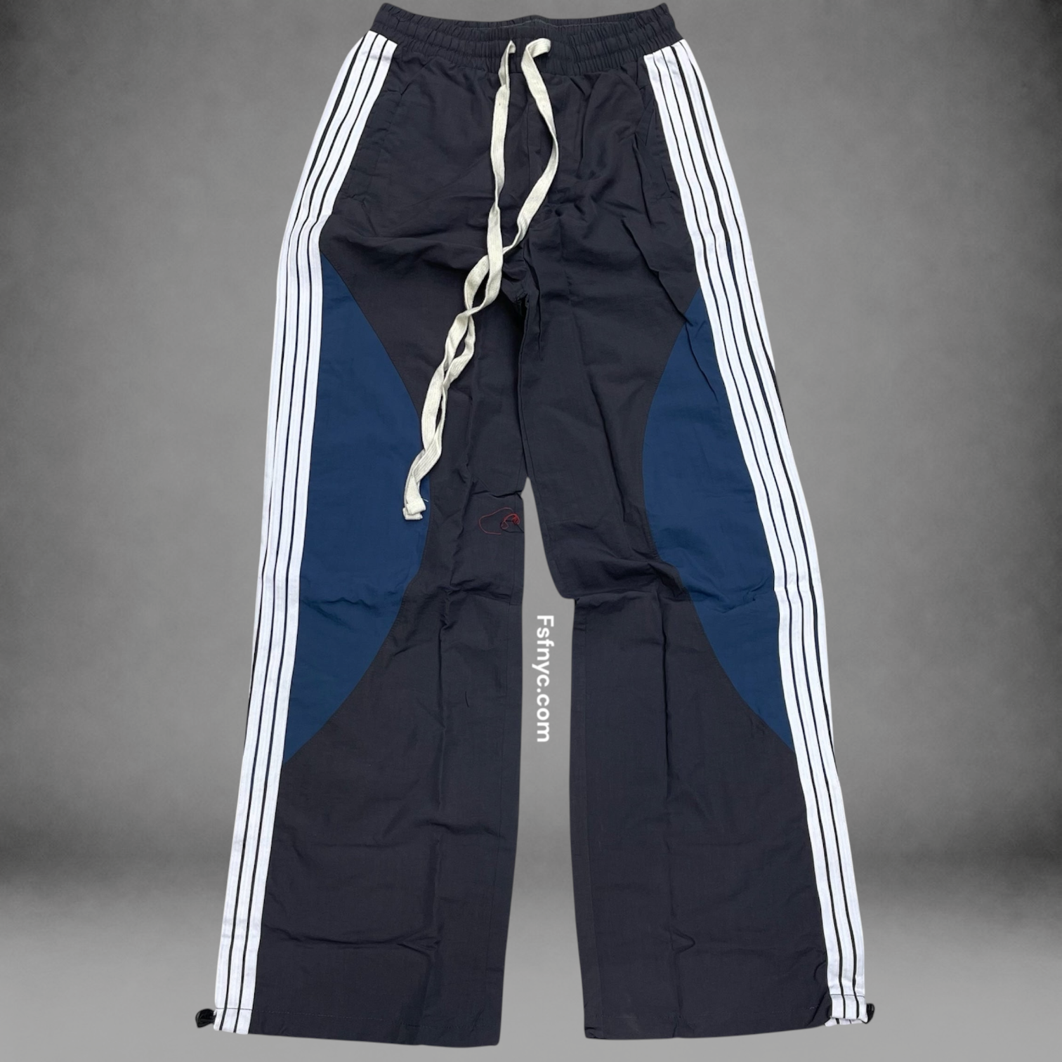 Baruda - Nylon Stripe “circle” Pants Grey/Blue - 2026