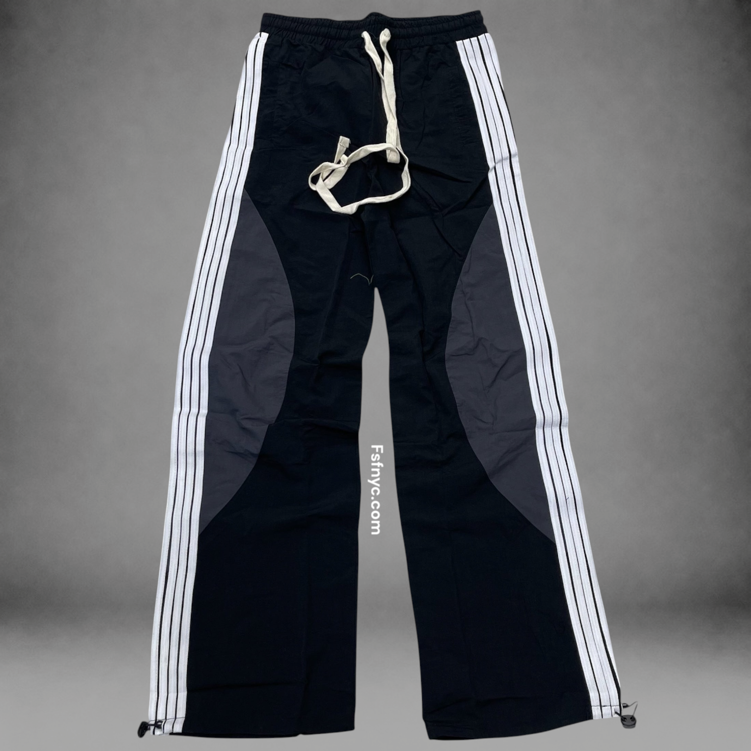 Baruda - Nylon Stripe “circle” Pants Black/Charcoal - 2026