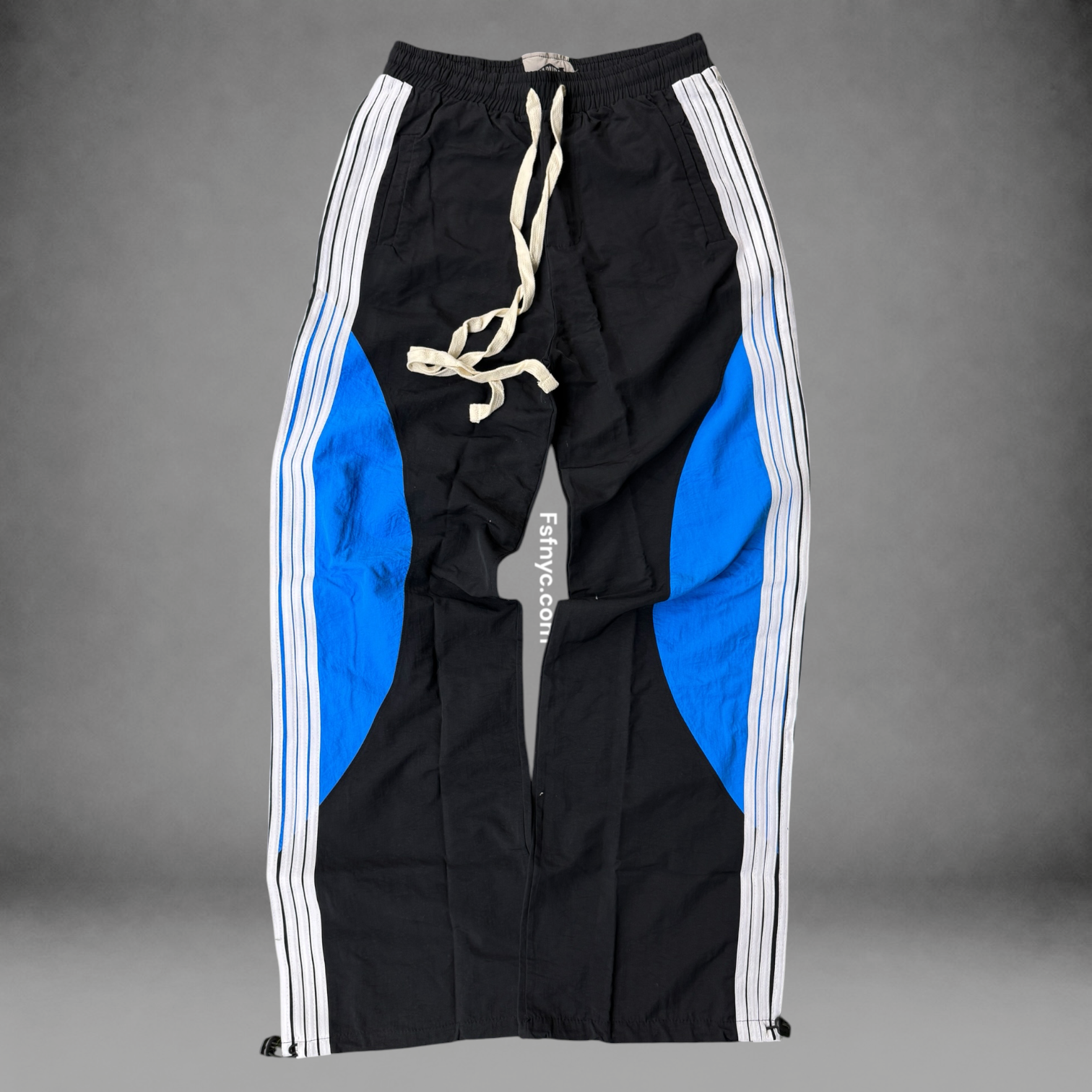 Baruda - Nylon Stripe “circle” Pants Aqua/Black - 2026