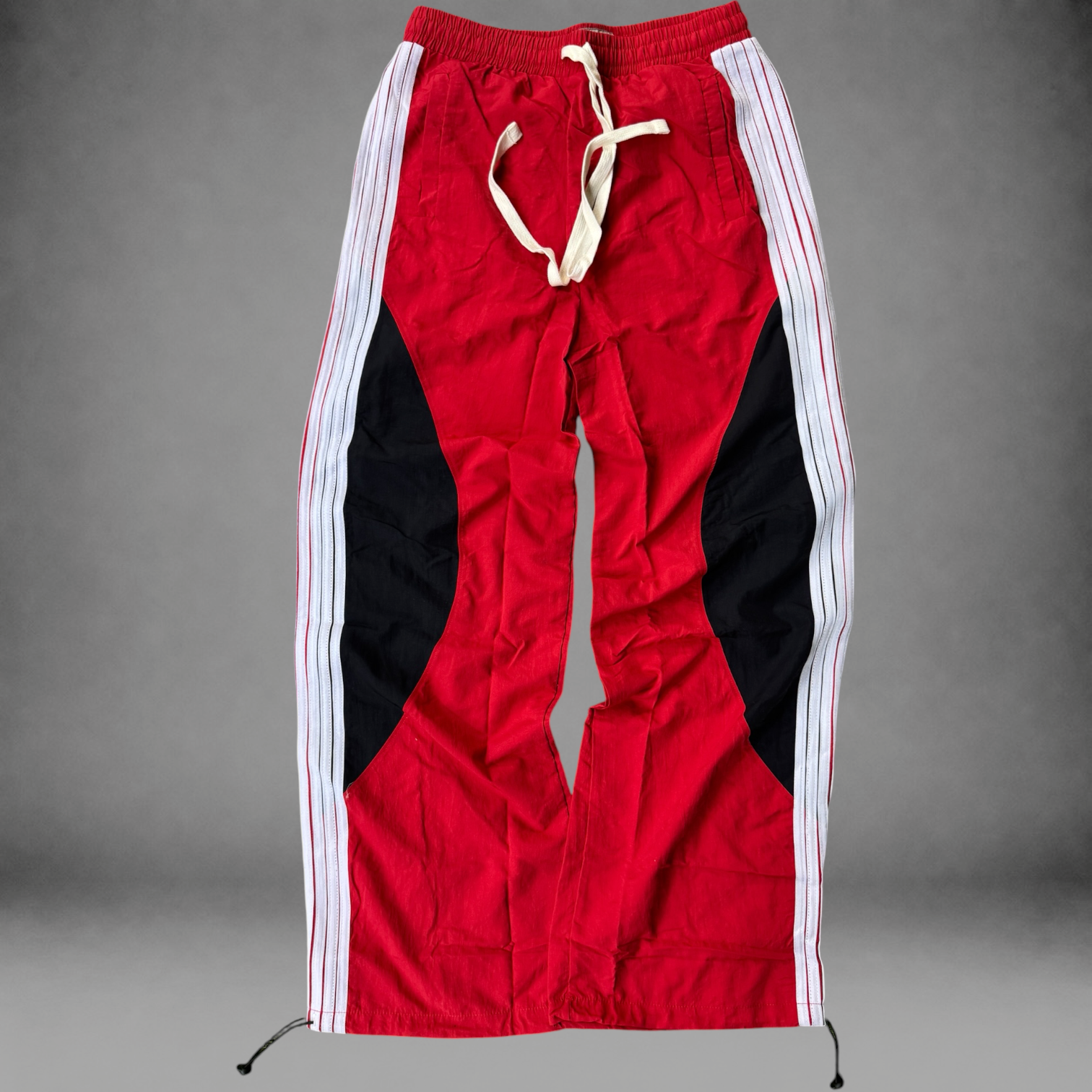 Baruda - Nylon Stripe “circle” Pants Red/Black - 2026