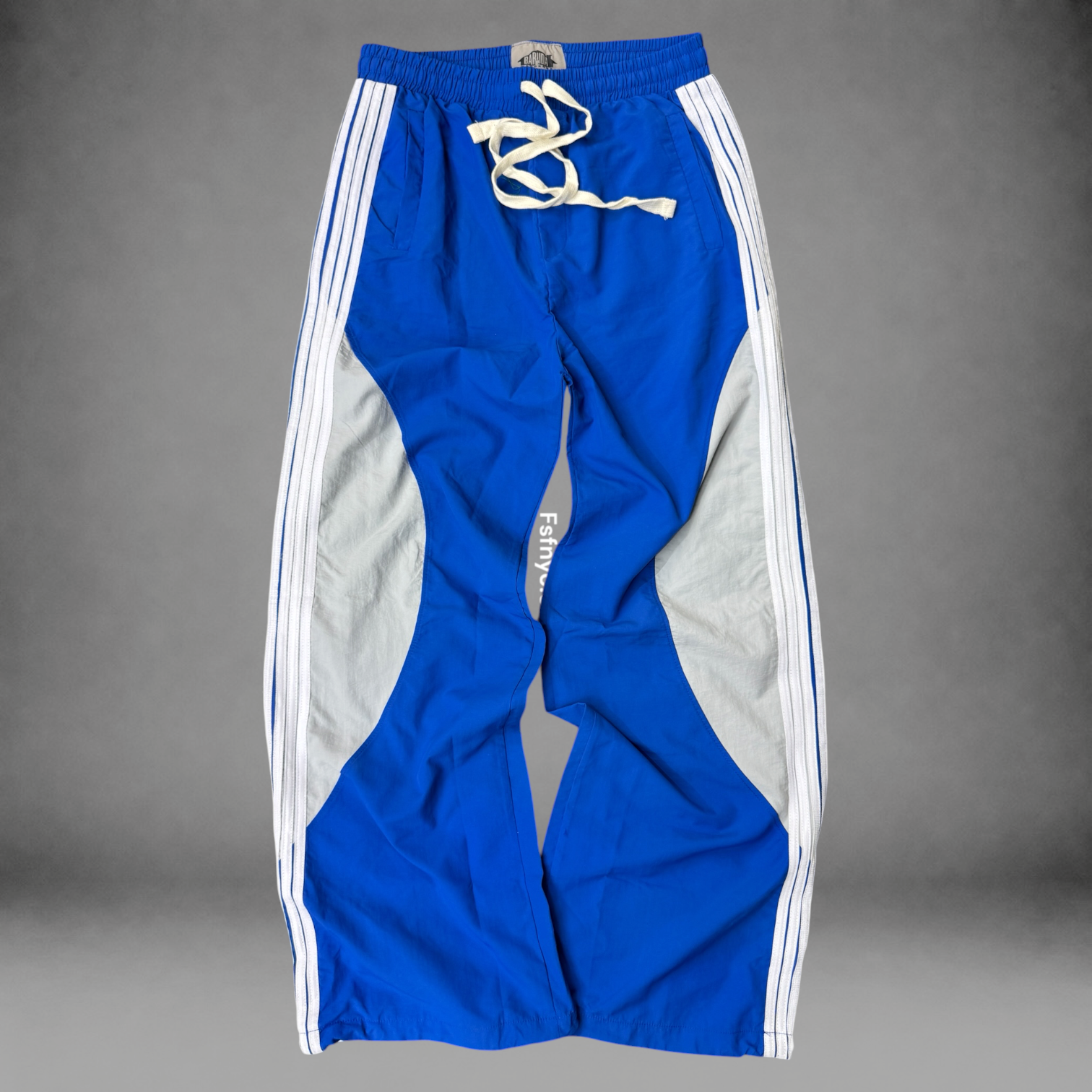 Baruda - Nylon Stripe “circle” Pants Royal/Grey - 2026