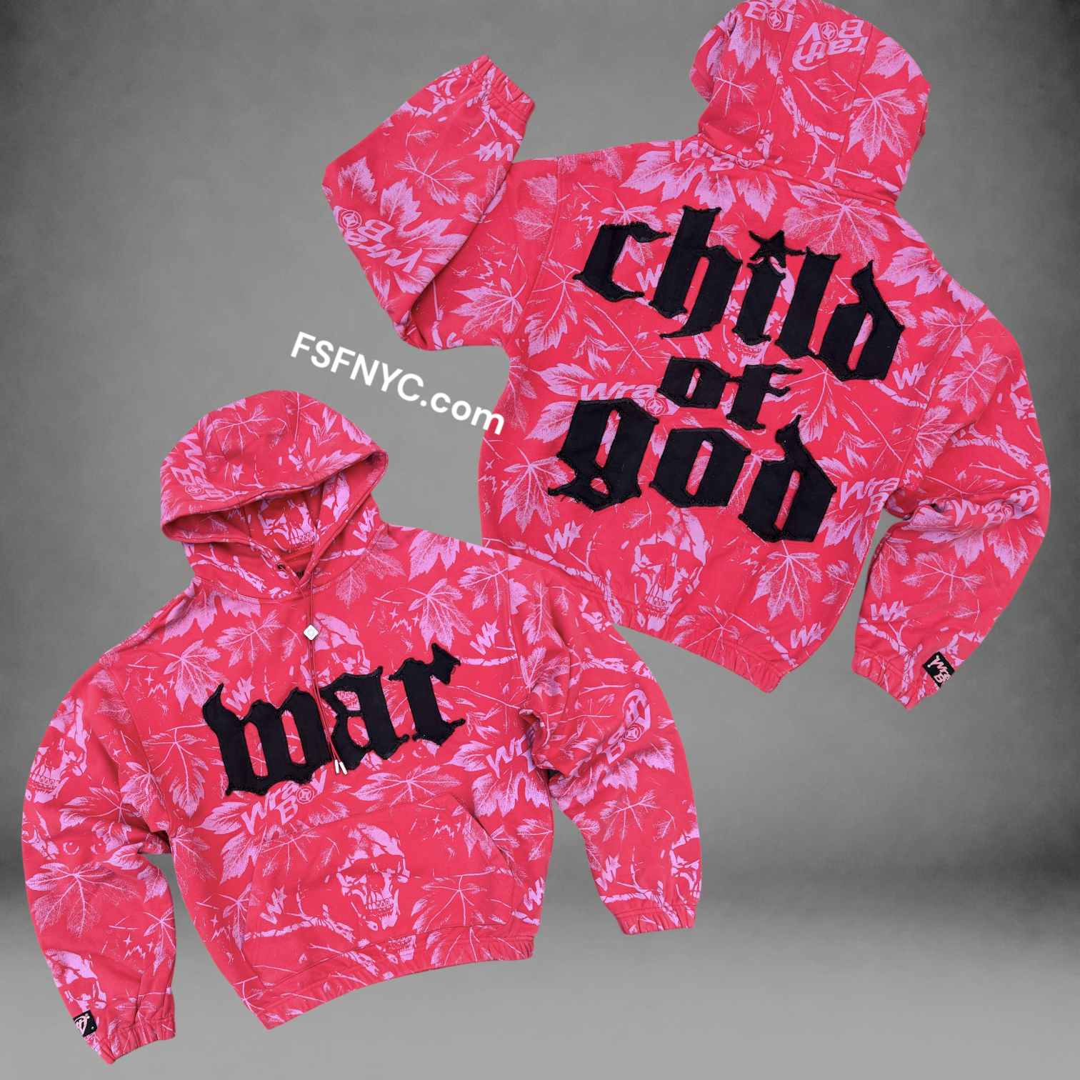 WrathBoy - Child Of God Hoodie - Red - 128