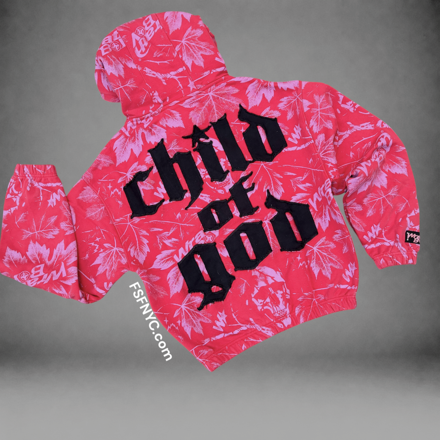 WrathBoy - Child Of God Hoodie - Red - 128