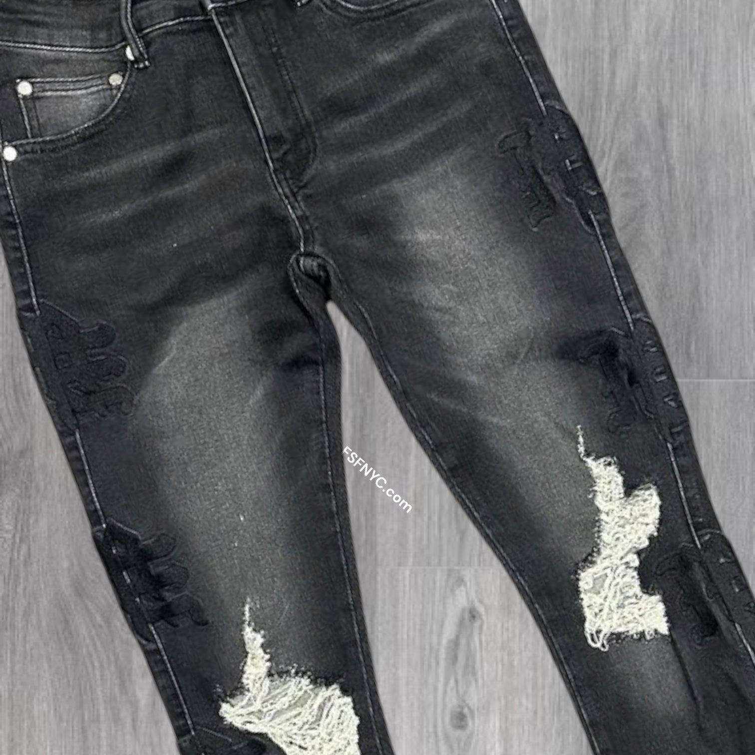 Mixed Emotions- Slim Fit Midnight Denim - Black