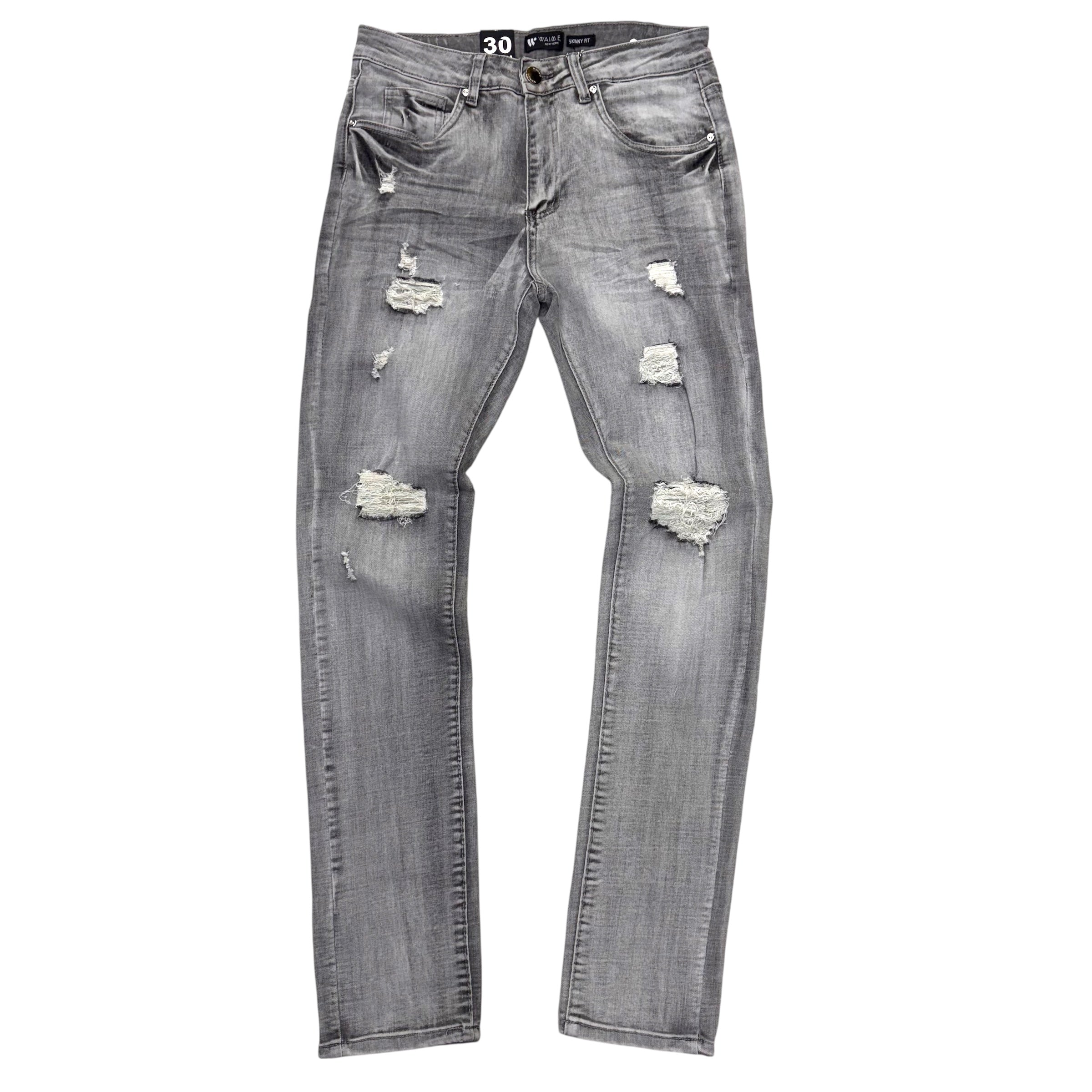 Waimea - Skinny Jeans - Grey Wash - M8501D