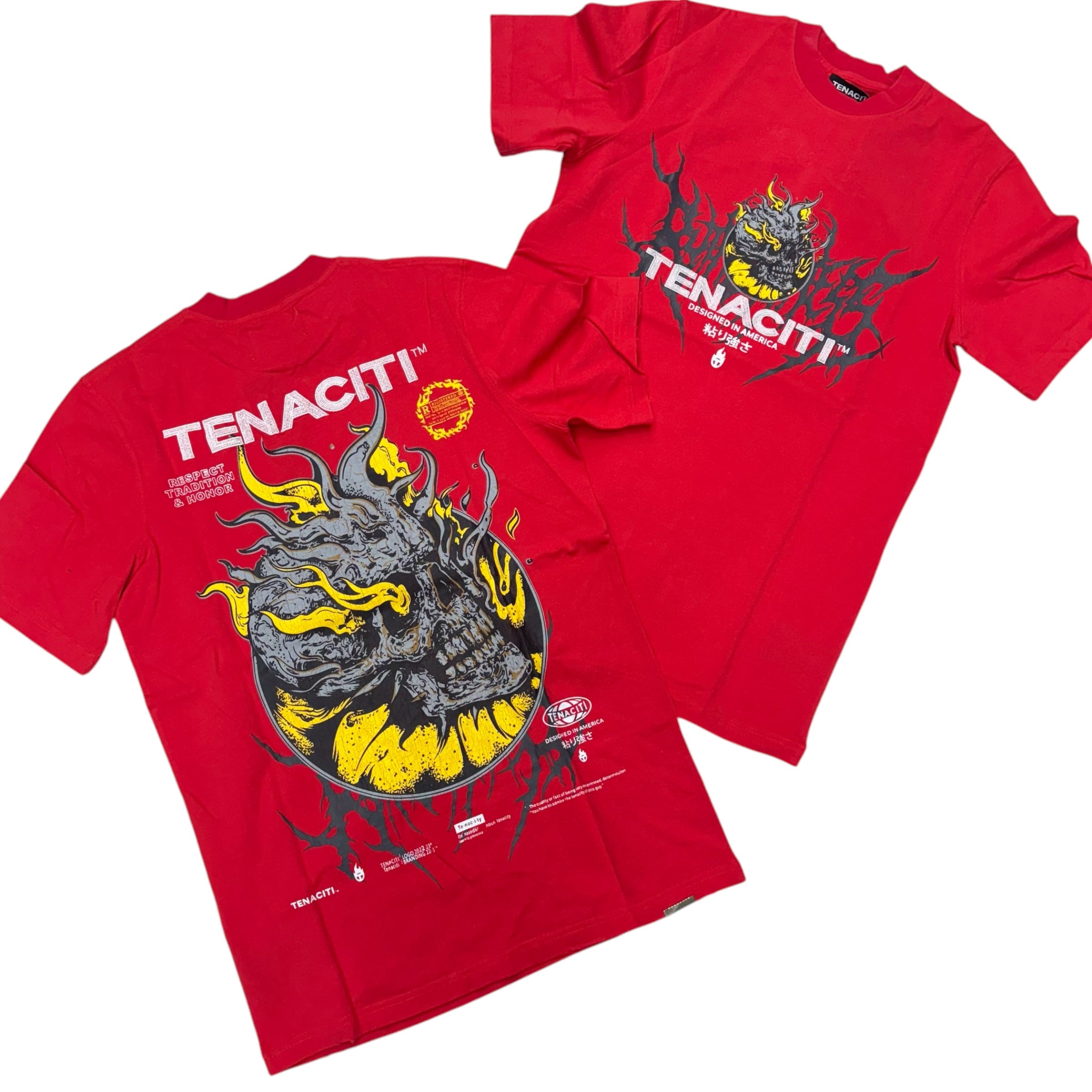 Tenaciti graphic T-shirt Red 1029